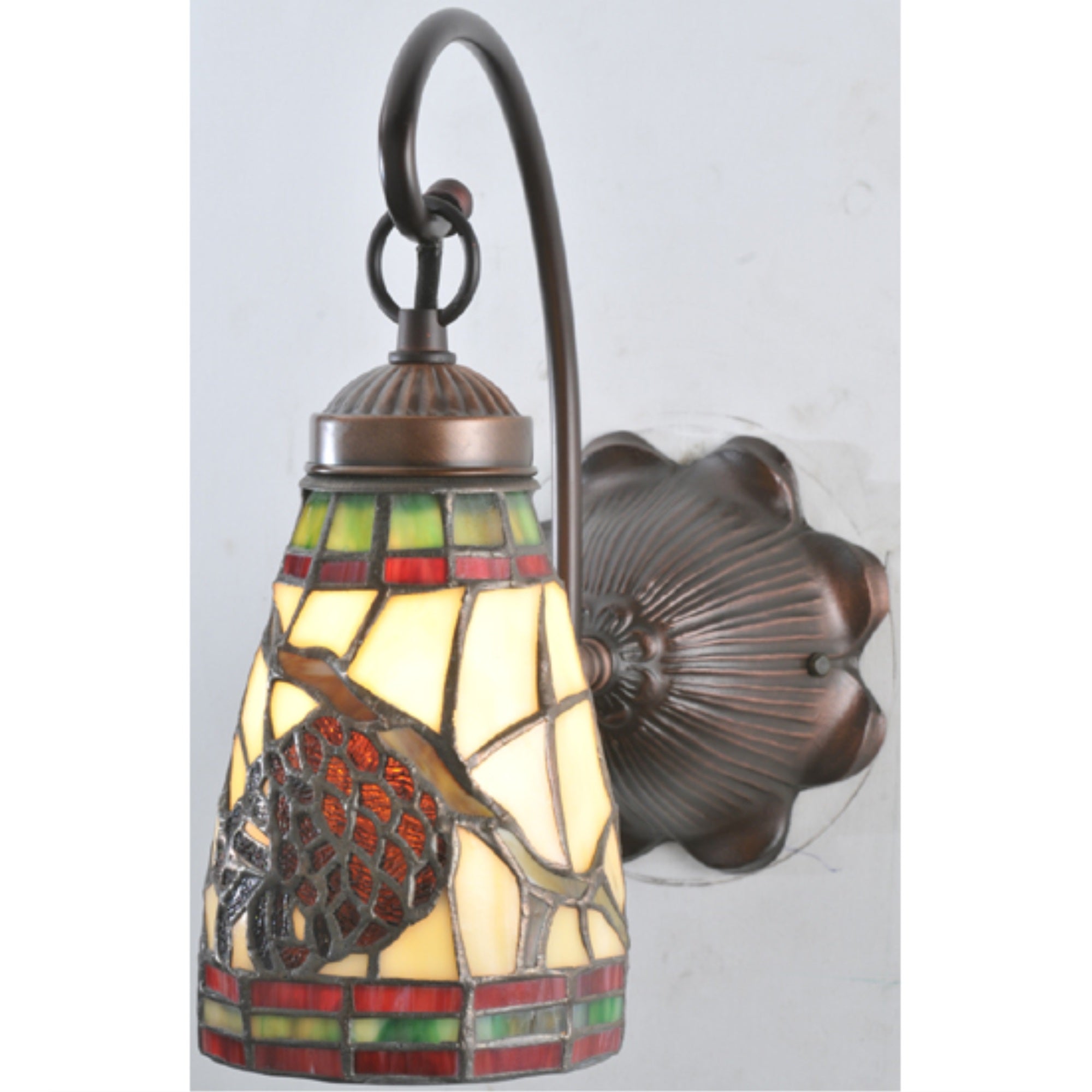Meyda Tiffany Lighting Fixture, 6in Width, Metal, Mahogany Bronze Finish, Model 106293