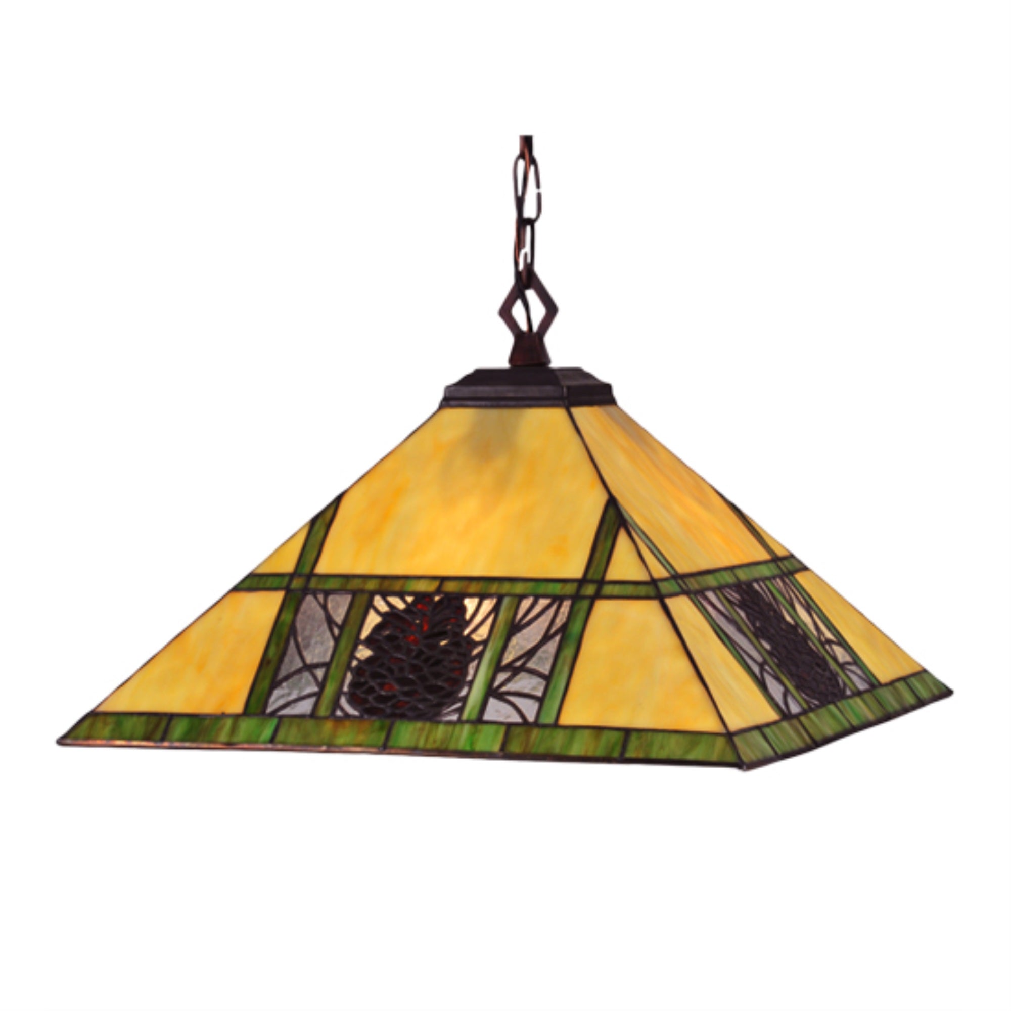 Meyda Tiffany Lighting Fixture - 25inW, Metal, Mahogany Bronze Finish, Model 106491