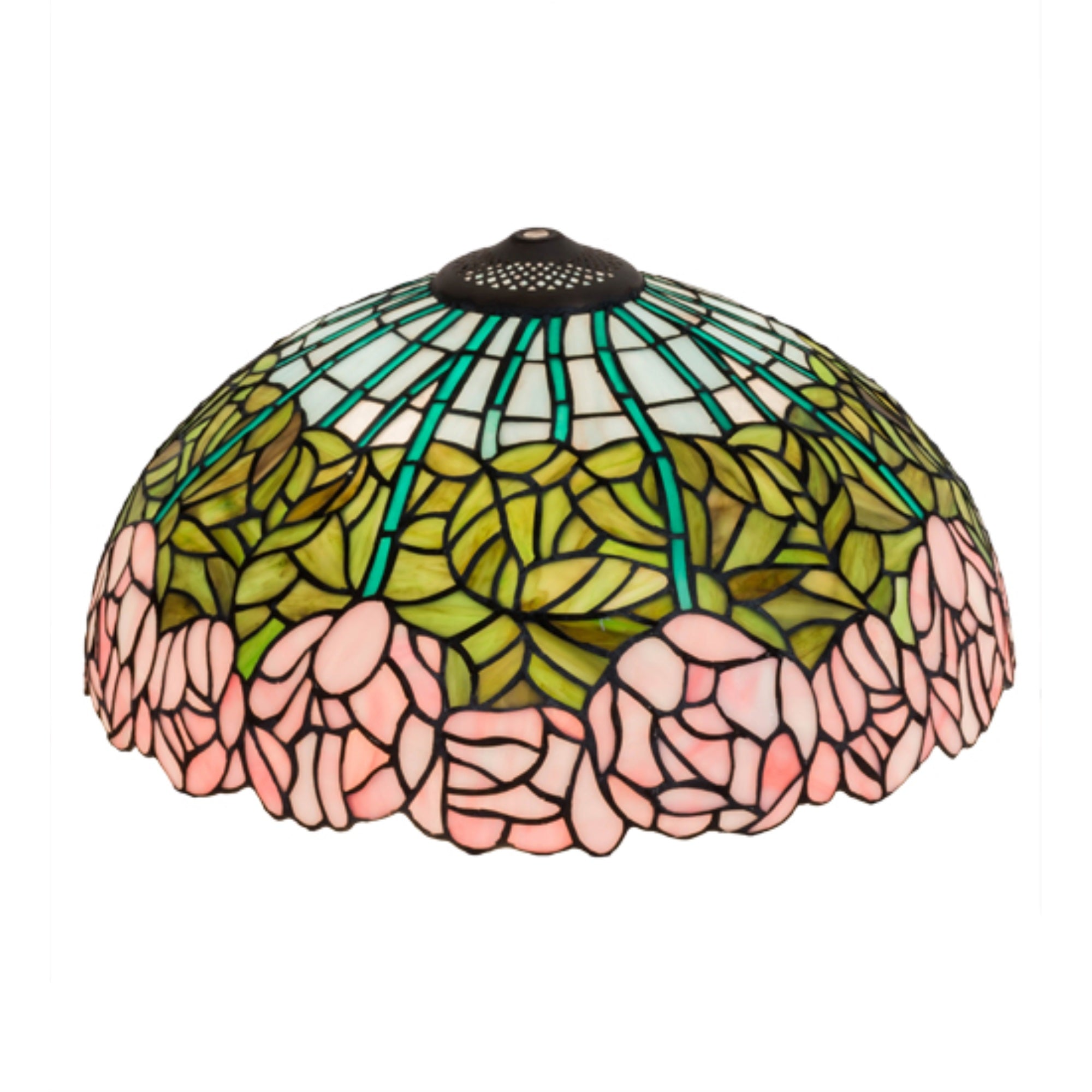 16 inch Wide Tiffany Cabbage Rose Shade