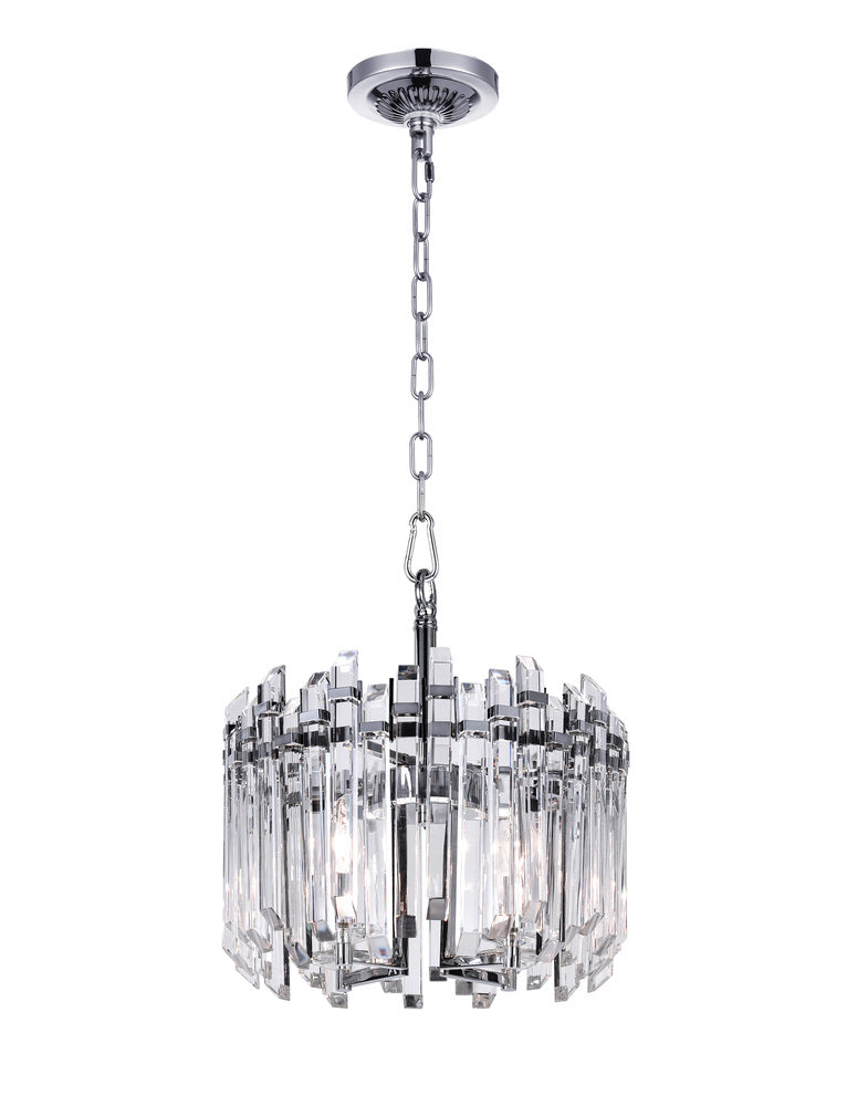 4 Light Chandelier with Chrome Finish
