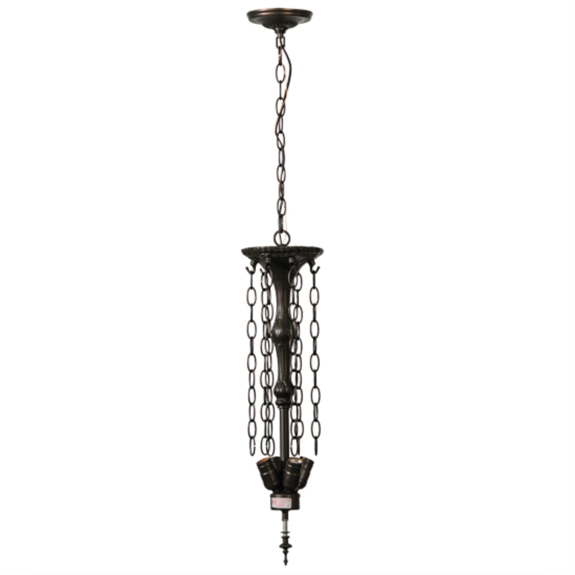 20 inchW Mahogany Bronze 4 LT Inverted Pendant Hardware
