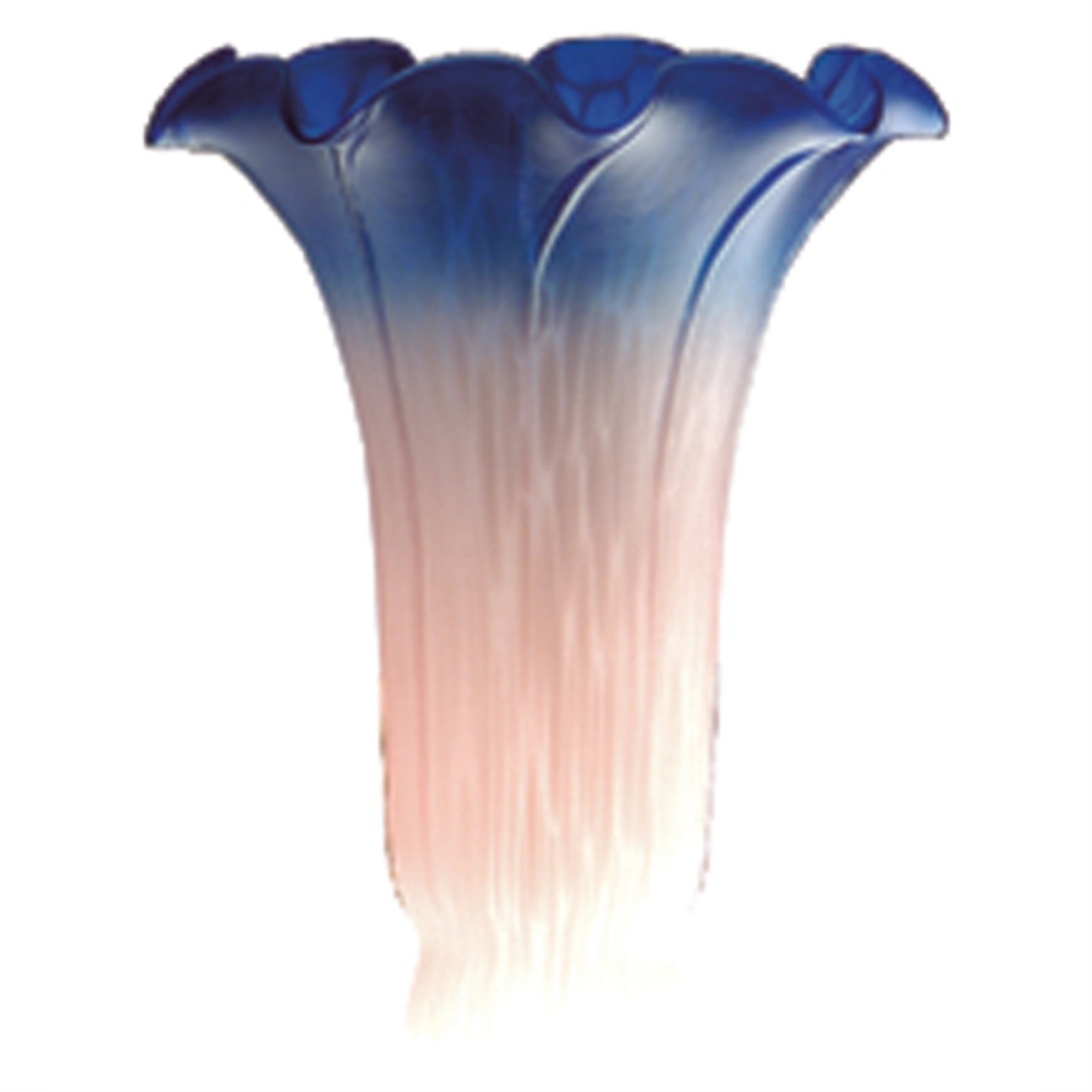 Meyda Lighting Pond Lily Shade, 4inW x 6inH, Glass, Blue/Pink, Model 29809082