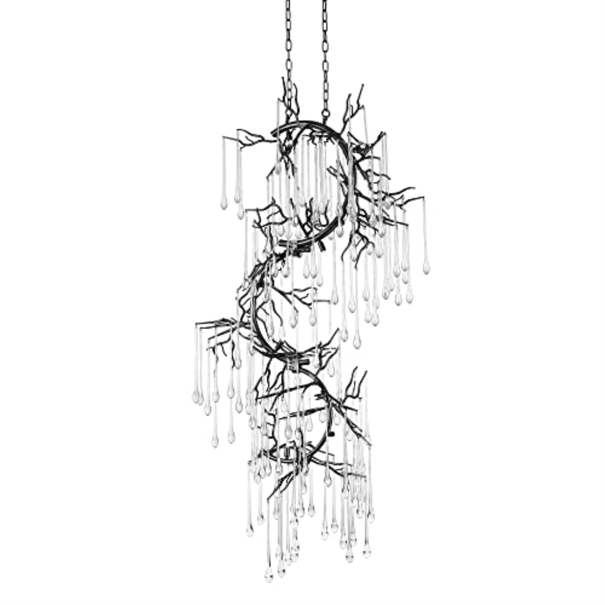 Anita 12 Light Chandelier With Black Finish