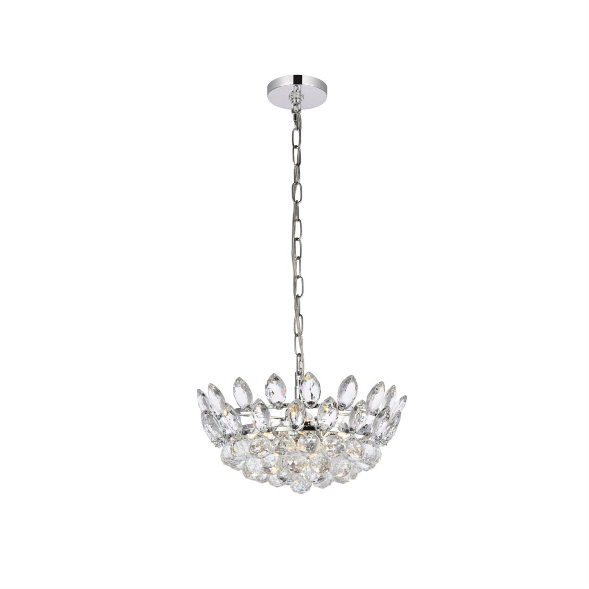 Emilia 16 inch pendant in chrome