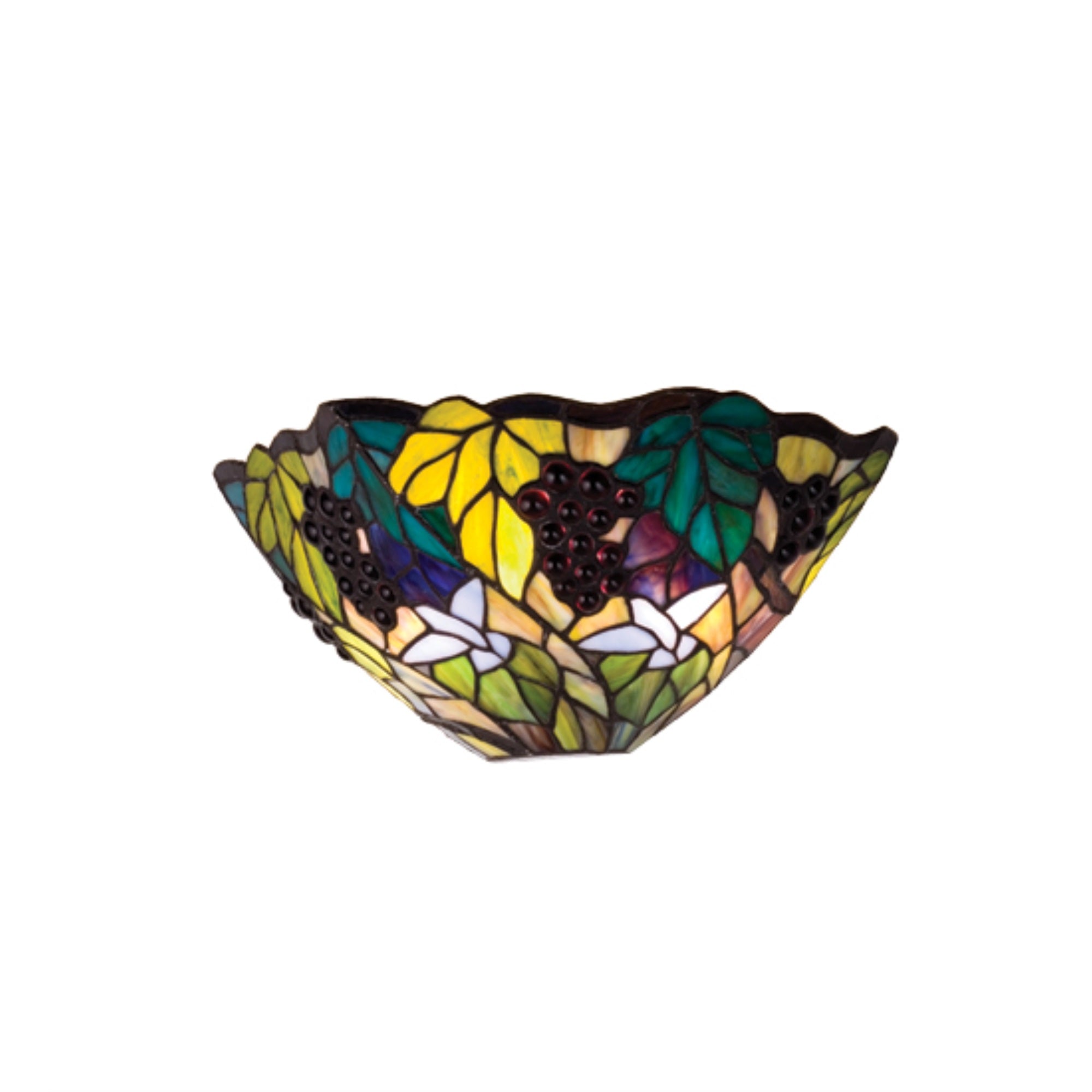 13 inchW Spiral Grape Wall Sconce
