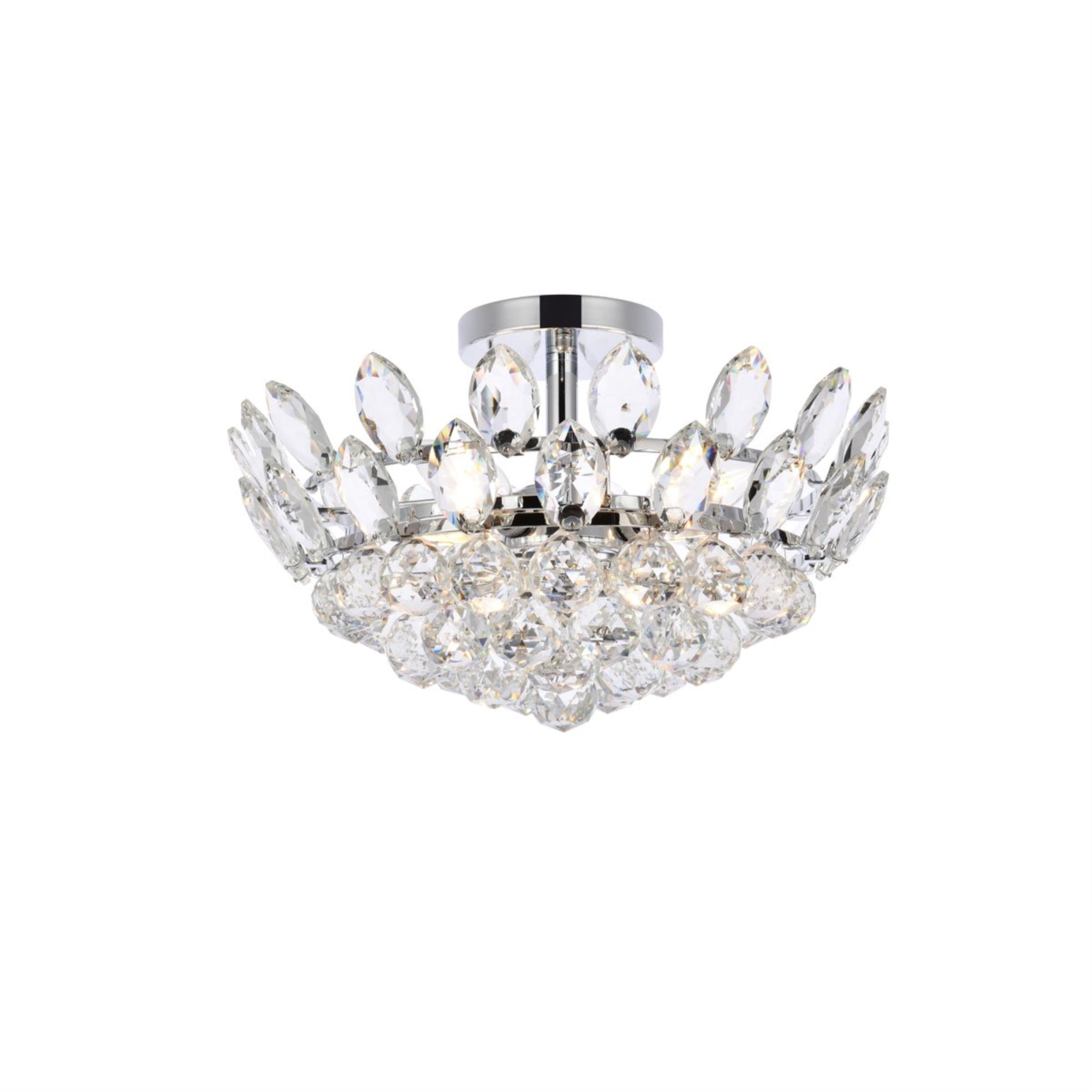 Emilia 16 inch flush mount in chrome