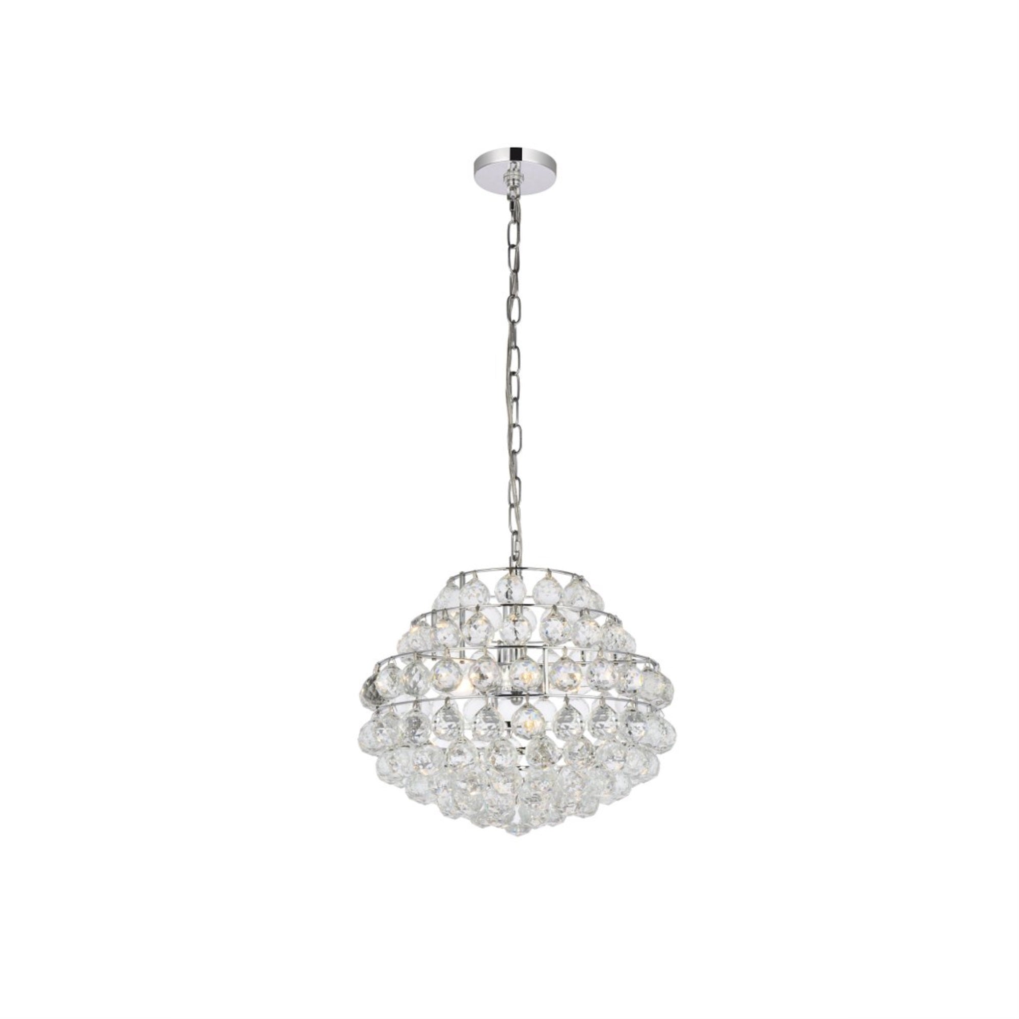 Savannah 16 inch pendant in chrome