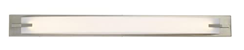 Cal Lighting LA-8602L LED Vanity Light, Brushed Steel, Metal, 3.25inx43inx4.25in