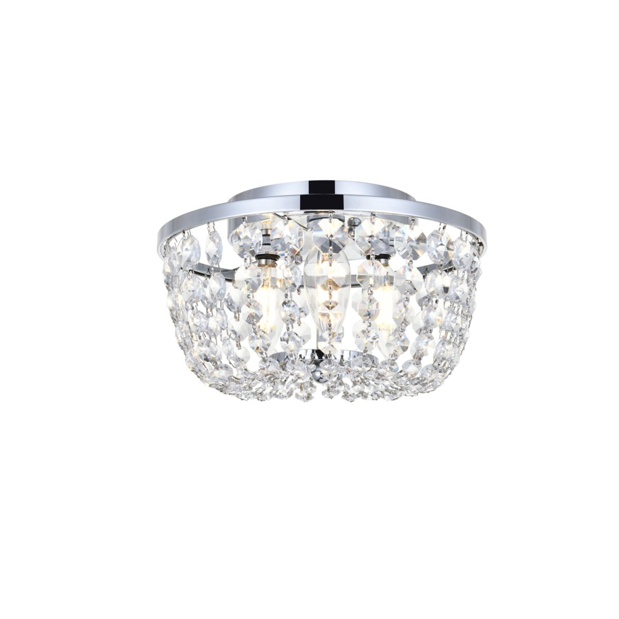 Cora 10 inch flush mount in chrome