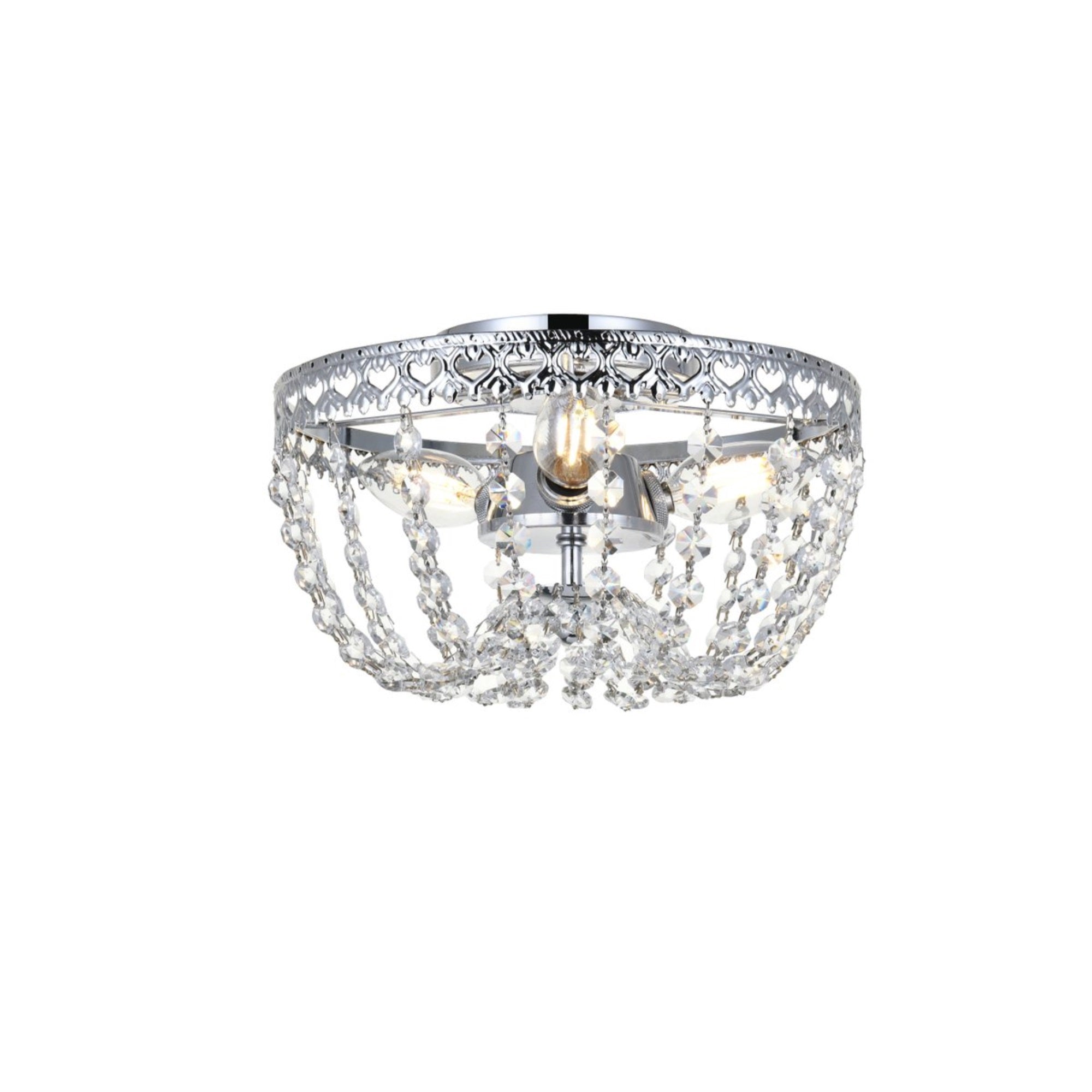 Kylie 10 inch flush mount in chrome