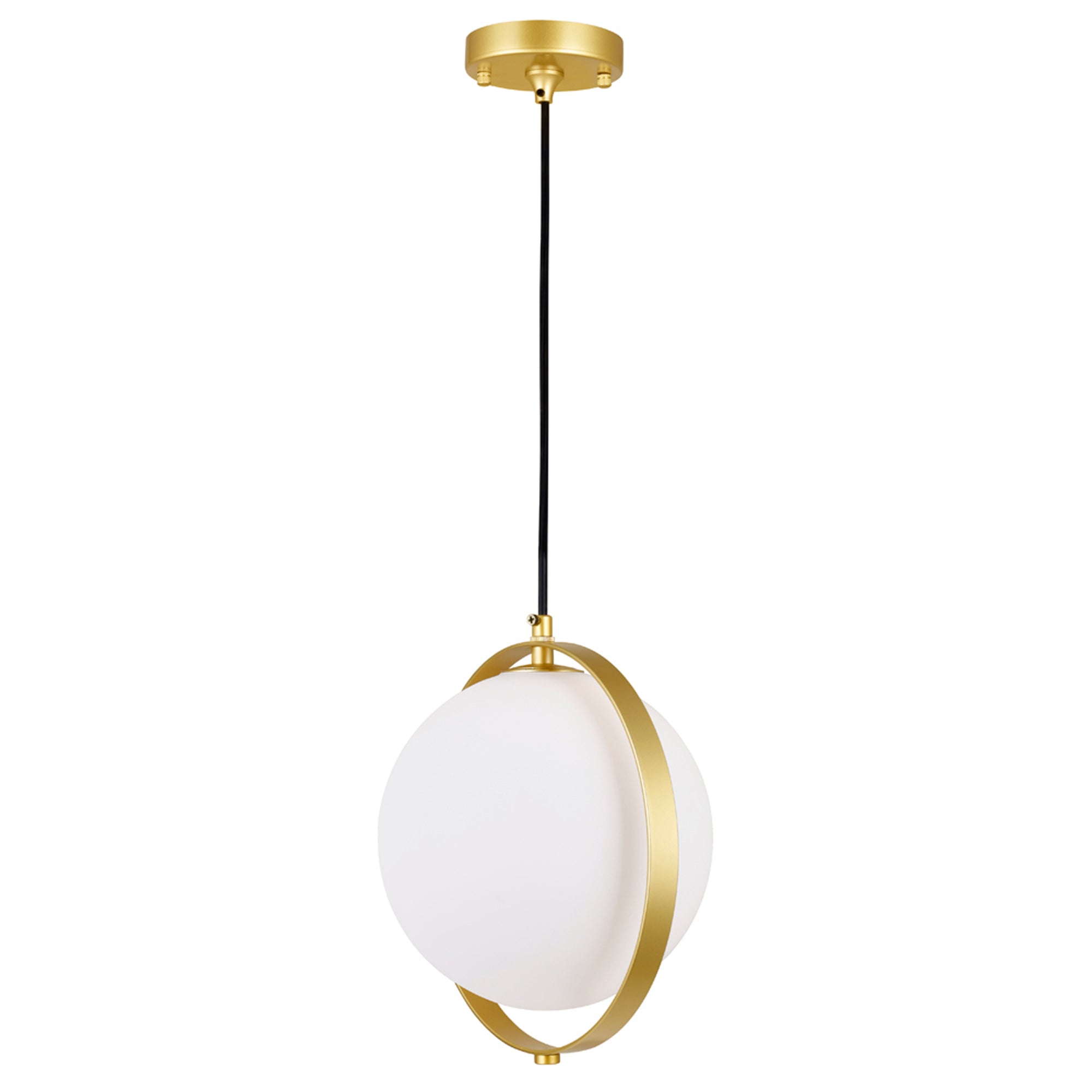 1 Light Mini Pendant with Brass Finish