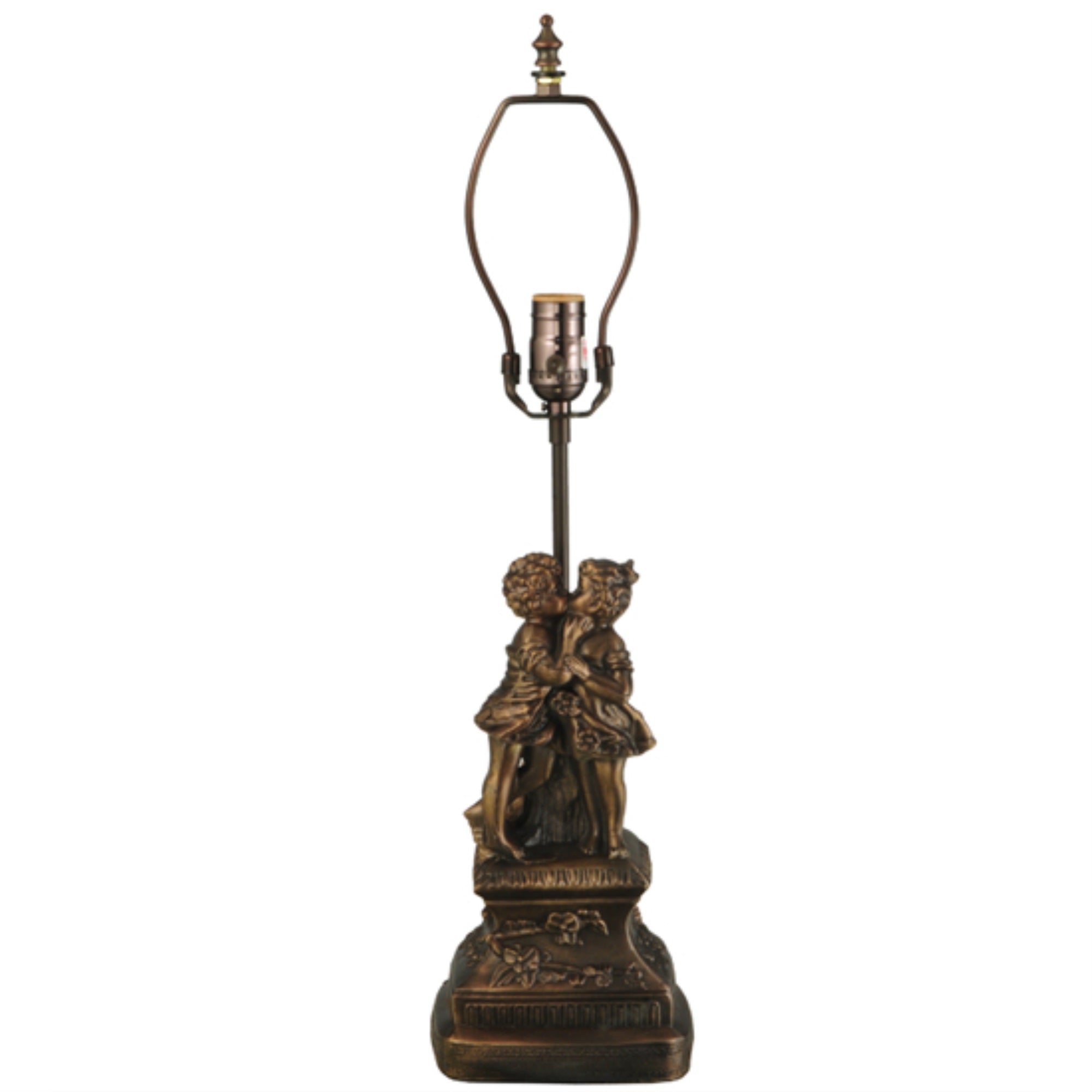Meyda Tiffany Lighting 15.5in Height Metal Fixture Model 11858 Bronze/Dark
