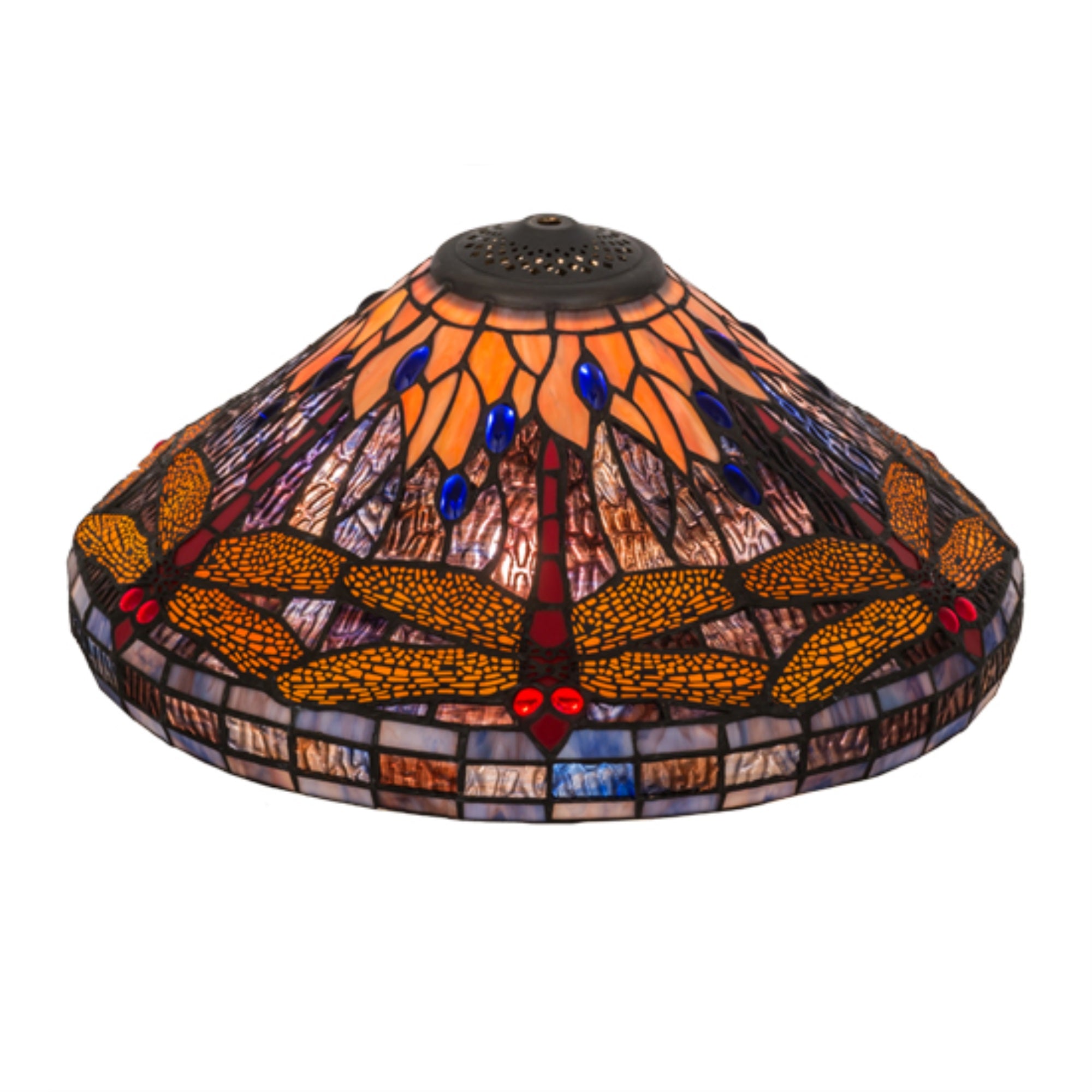 17 inchW Tiffany Hanginghead Dragonfly Cone Shade