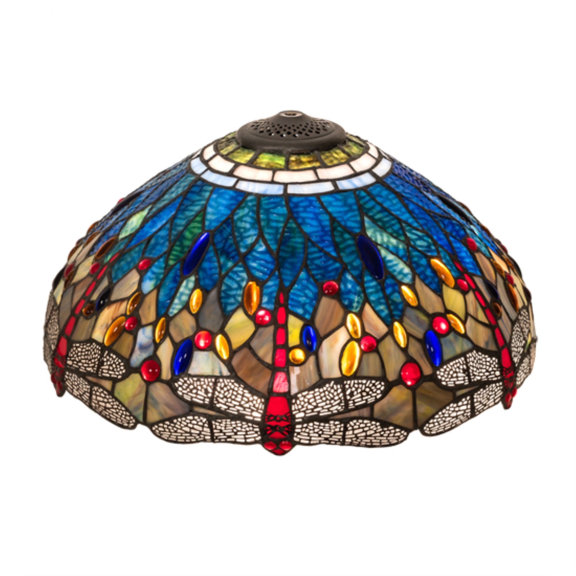 18 inch Wide Tiffany Hanginghead Dragonfly Shade
