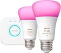 Philips Hue Color 75W A19 Smart Led Bulb 2Pk + Hue Bridge - White And Color Ambiance