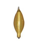 Bulbrite 25W C11 E12 Base Incandescent Chandelier Bulbs - Amber - 130V - 4,000 Hours - Model 25C11A