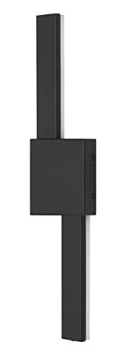 Cal Lighting LA-8031 LED Twin Backlit Wall Sconce, Metal, 4.75inW x 20.5inH, Black