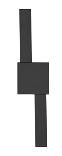 Cal Lighting LA-8031 LED Twin Backlit Wall Sconce, Metal, 4.75inW x 20.5inH, Black