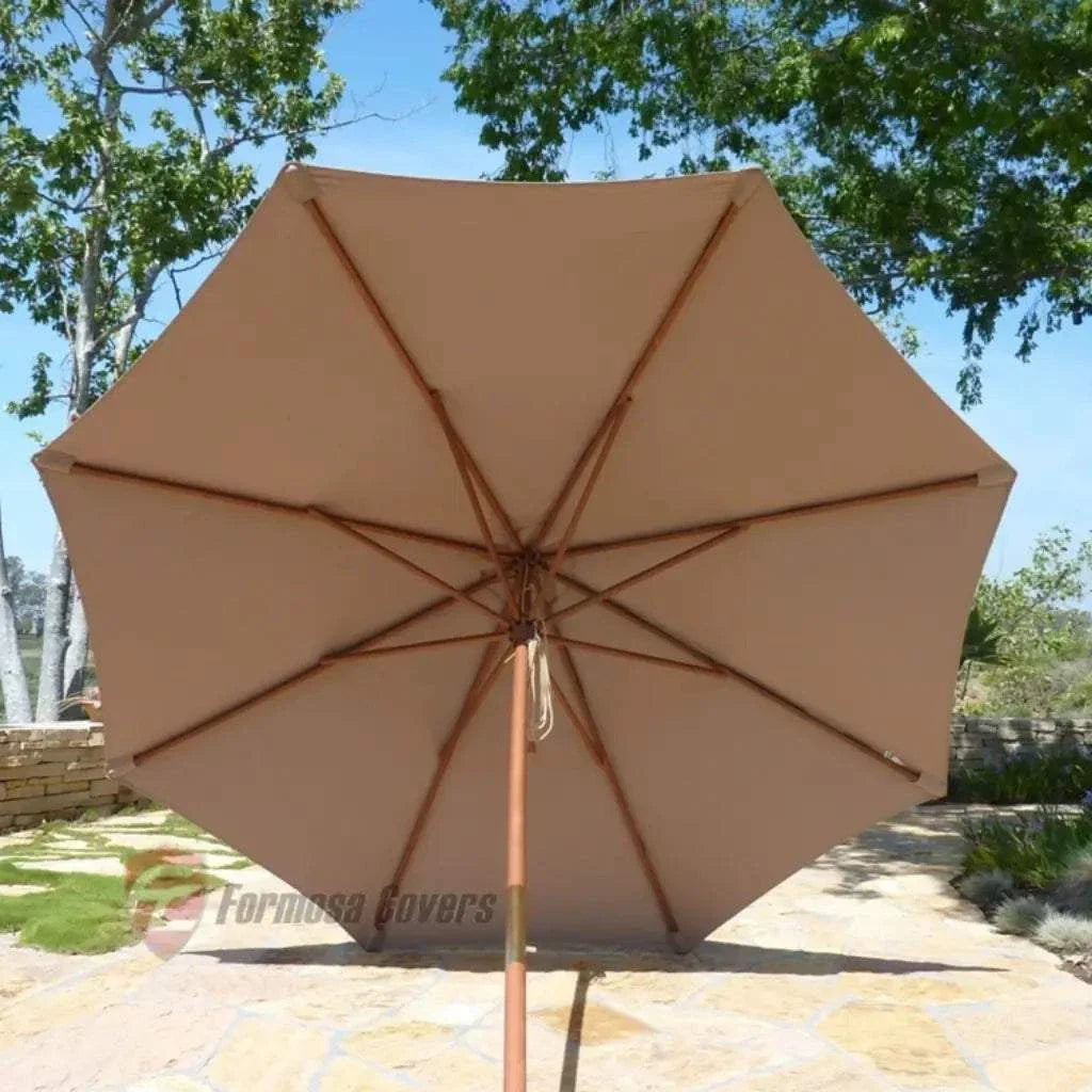 11ft Market Patio Umbrella 8 Rib Replacement Canopy Taupe
