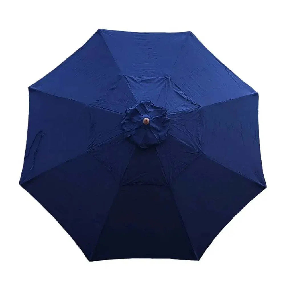 11ft Market Patio Umbrella Double-Vented 8 Rib Replacement Canopy Navy Olefin