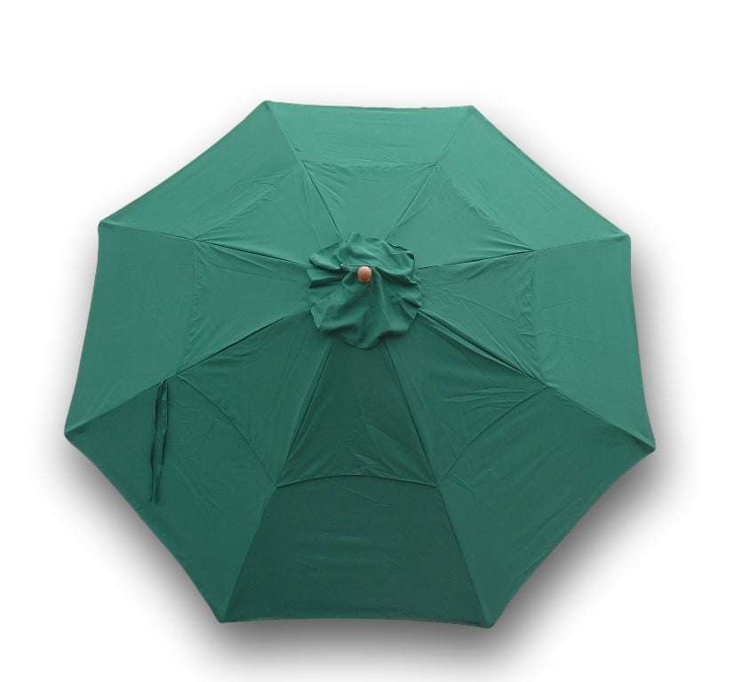 11ft Market Patio Umbrella Double-Vented 8 Rib Replacement Canopy Hunter Green