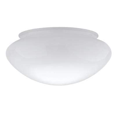 DYSMIO 6-Inch White Glass Globe Shade, Replacement for Pendant & Fan Light, Fitter Size 5-1/2 inches