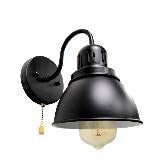VinTopsh Industrial Loft Gooseneck Wall Sconce, Metal Light Fixture for Hallway, Bathroom, Kitchen, Living Room, Black