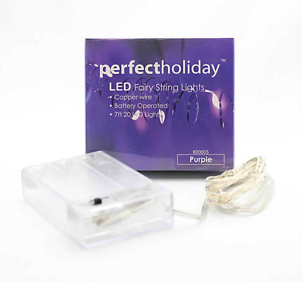 Perfect Holiday Copper Fairy Lights, 20 LED, Multicolor, Model 12010845