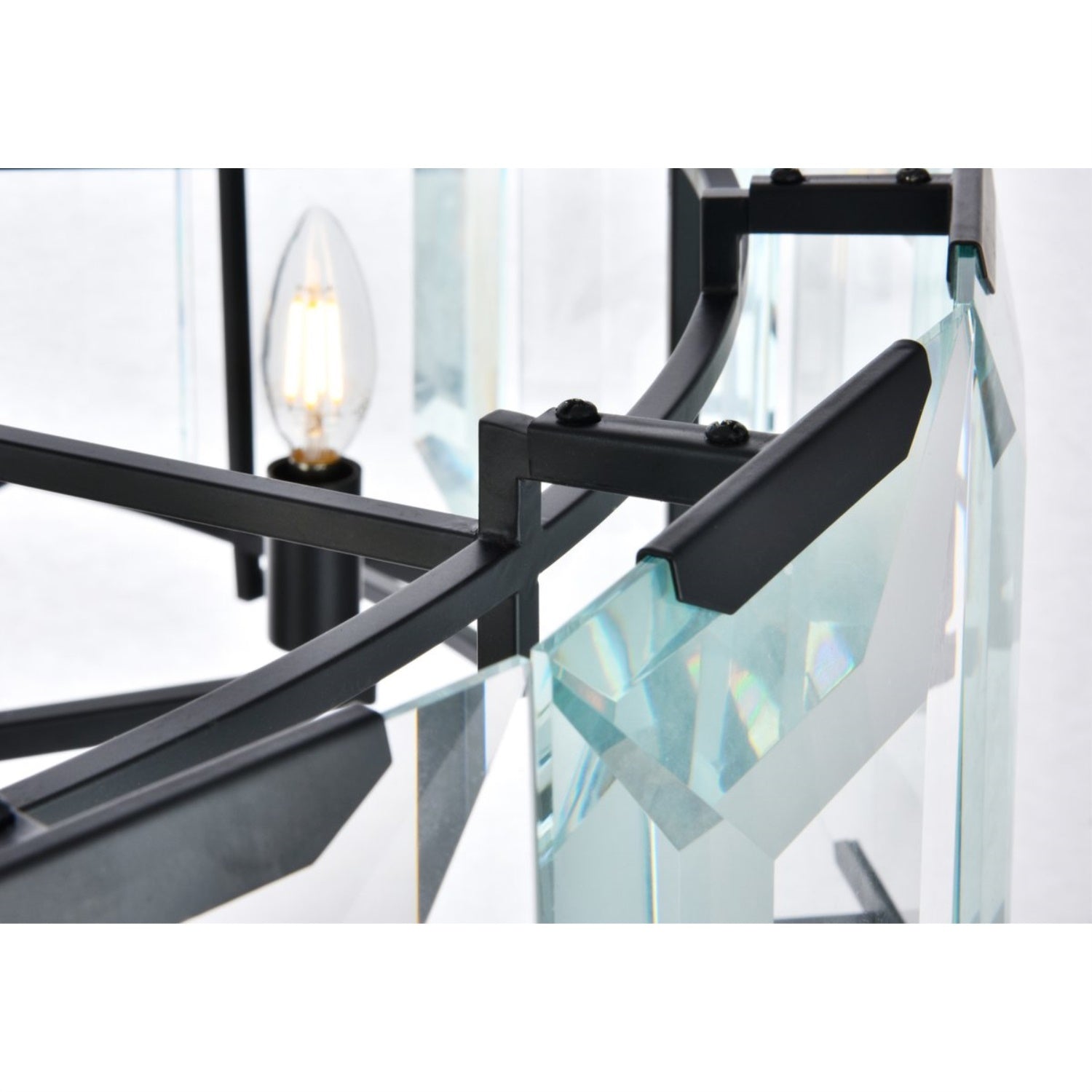 1211 Monaco Collection Pendant Lamp D:43In H:12In Lt:10 Flat Black (Matte) Finish