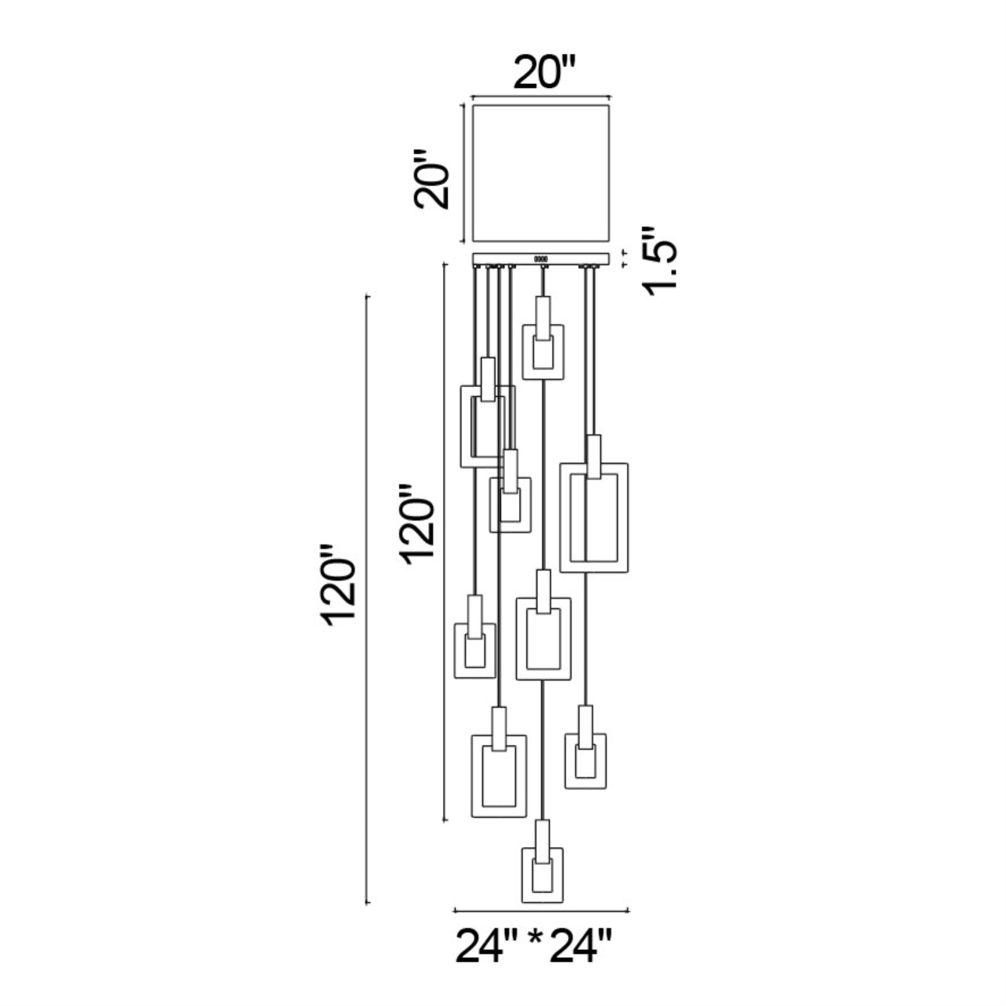 LED Pendant with White Oak Finish
