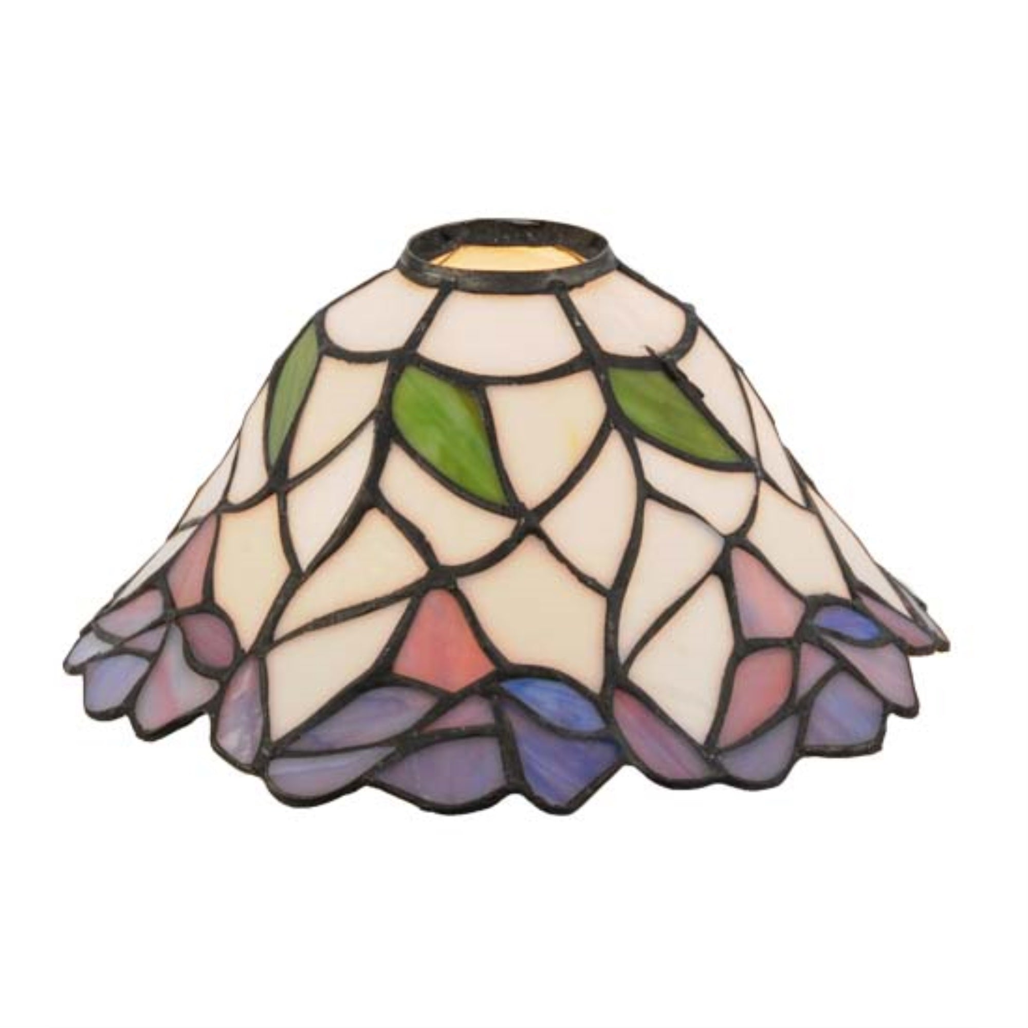 Meyda Tiffany Daffodil Bell Shade, 9in Width, Glass, Multicolor, Model 12253