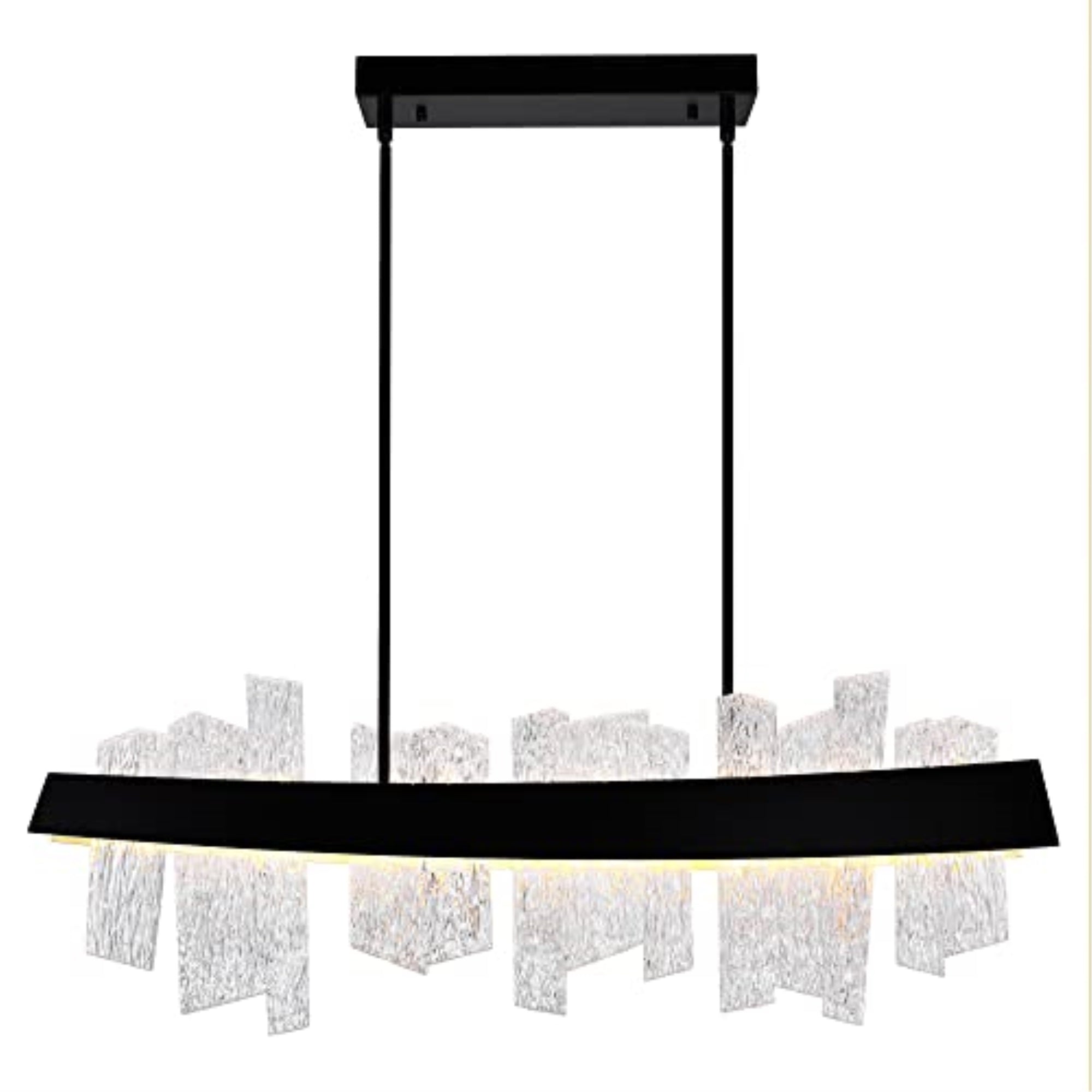 Guadiana 39 in LED Black Chandelier