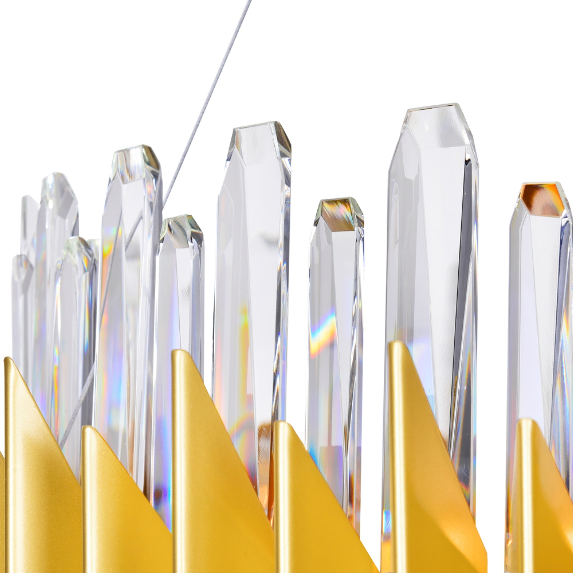 Cwi Lighting Cityscape 24-Light Satin Gold Metal Chandelier - Contemporary Design