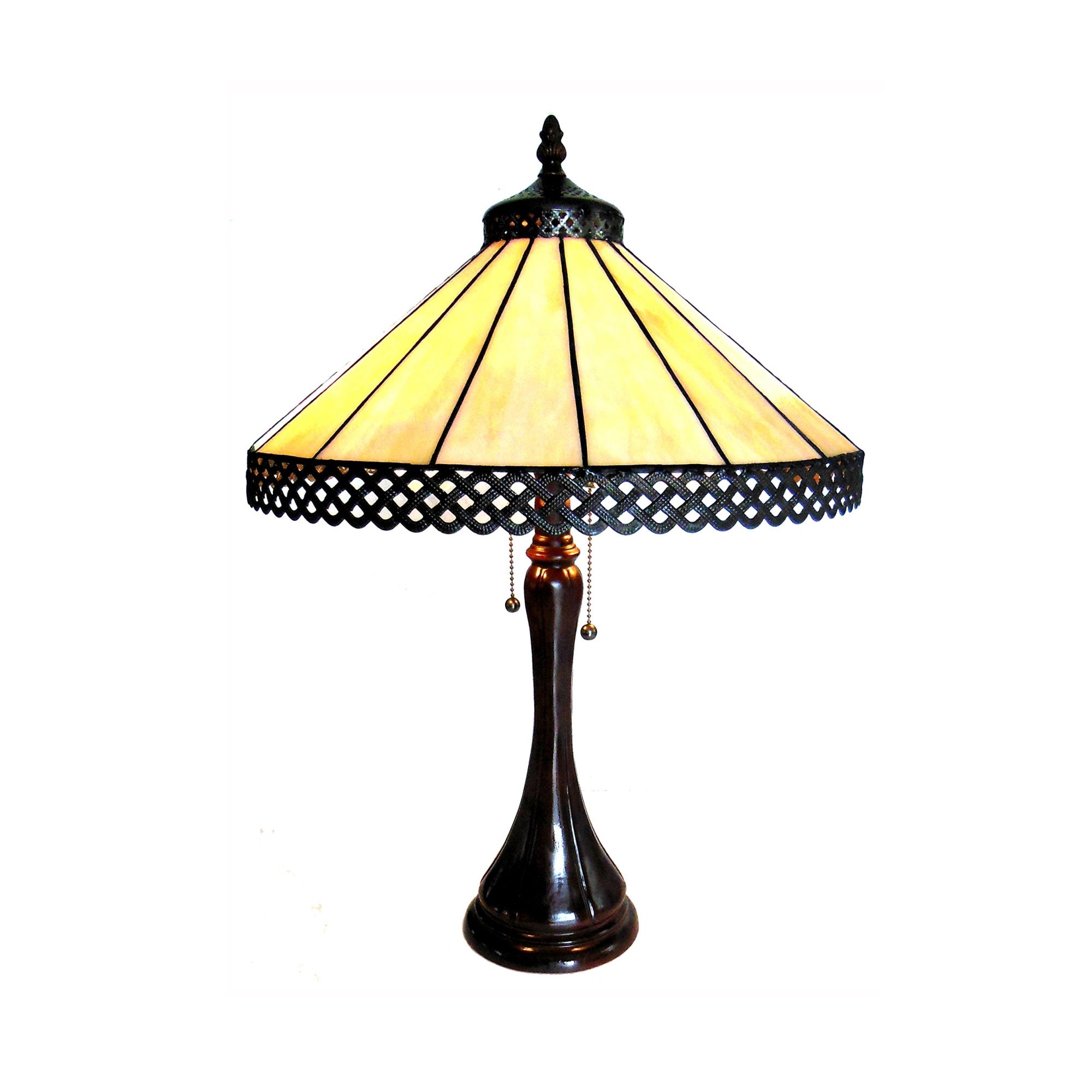 Chloe Ch15023Am16-Tl2 Mila Tiffany-Style Table Lamp With 16&quot; Shade