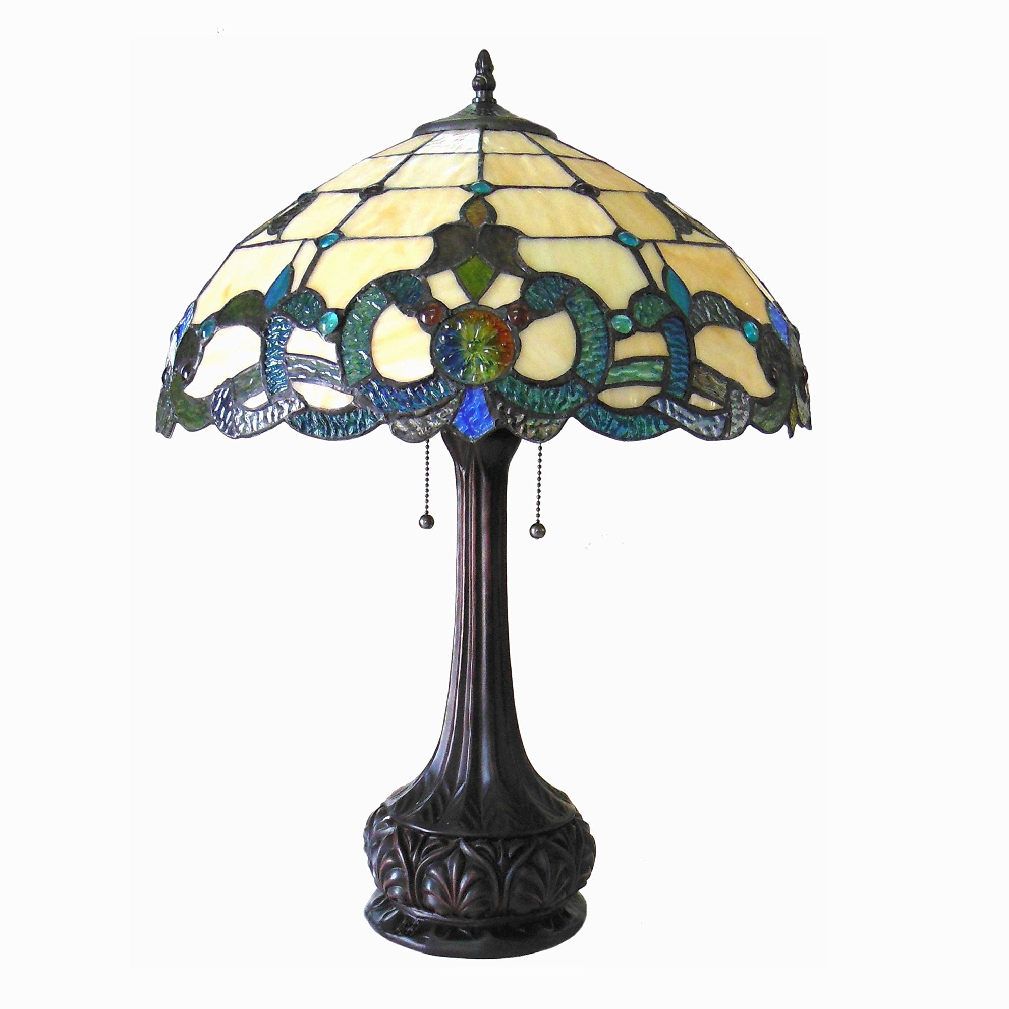 Chloe Ch18043Iv18-Tl2 Doutzen Tiffany-Style Table Lamp With 18&quot; Shade