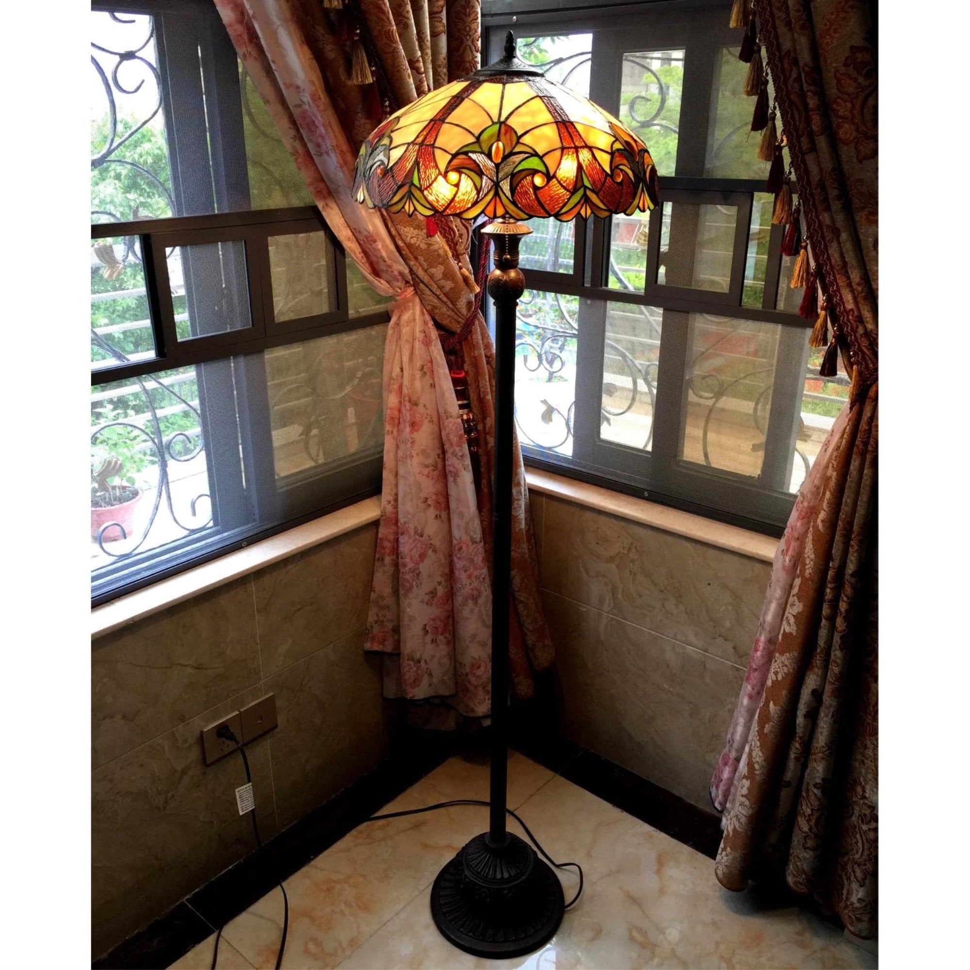 Chloe Lighting CH18780FL 2 Light Victorian Floor Lamp