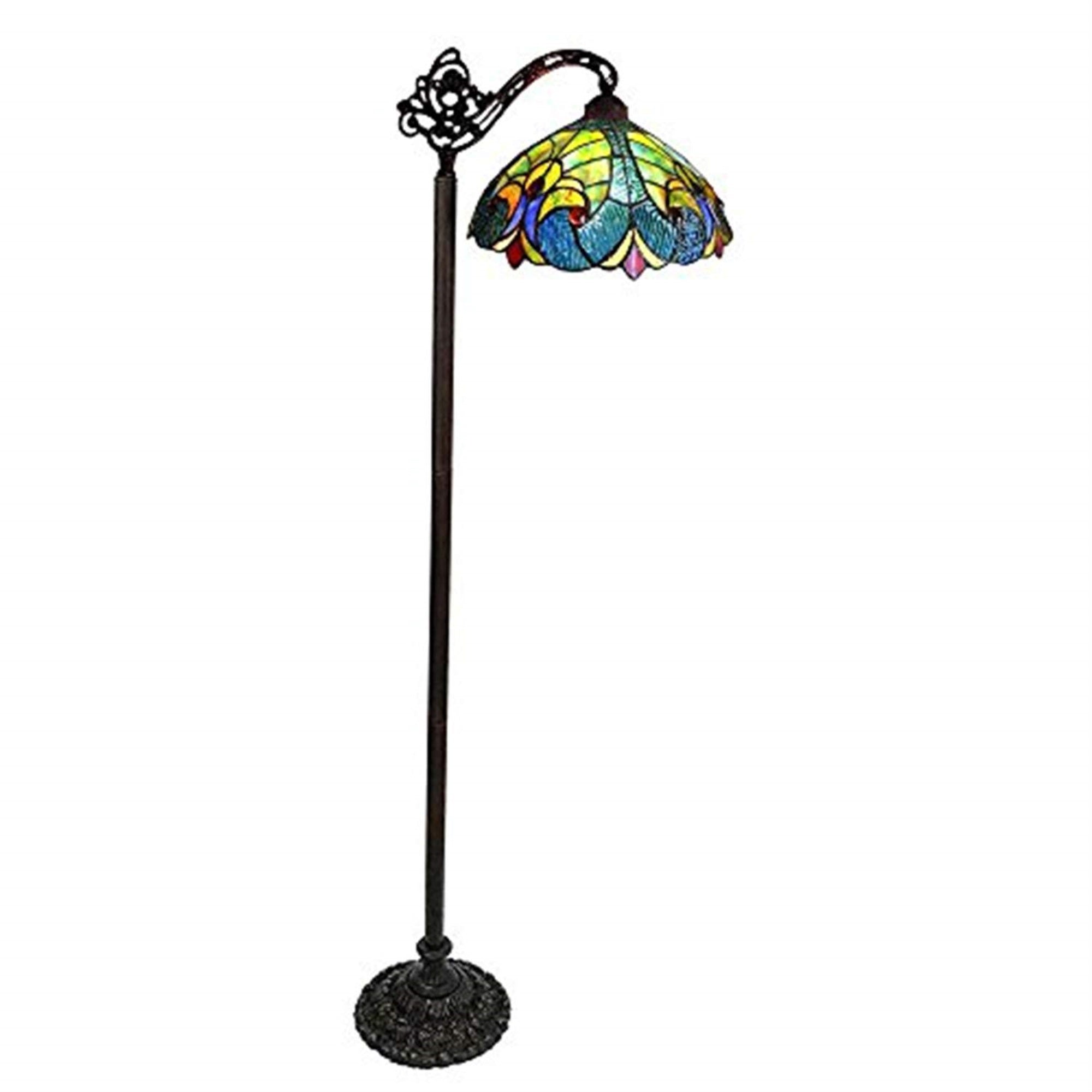Chloe Lighting Liaison Tiffany-Style 1 Light Victorian Reading Floor Lamp 13'' Shade