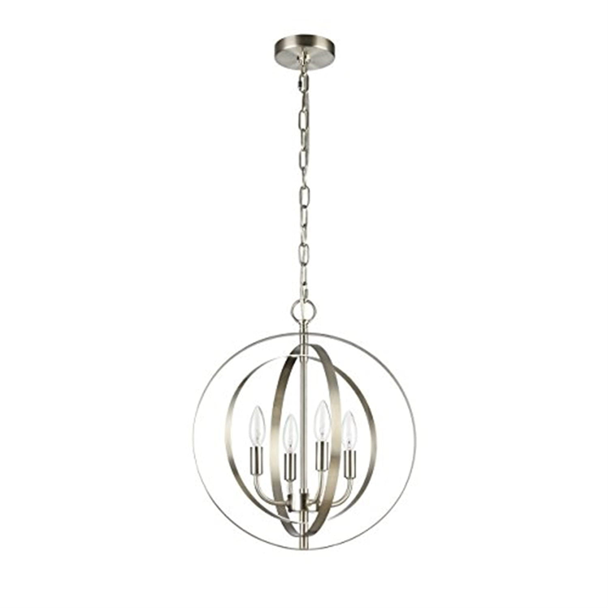Chloe Lighting Pendant Light, Steel, One Size, Brushed Nickel, Model CH59074BN16-UP4