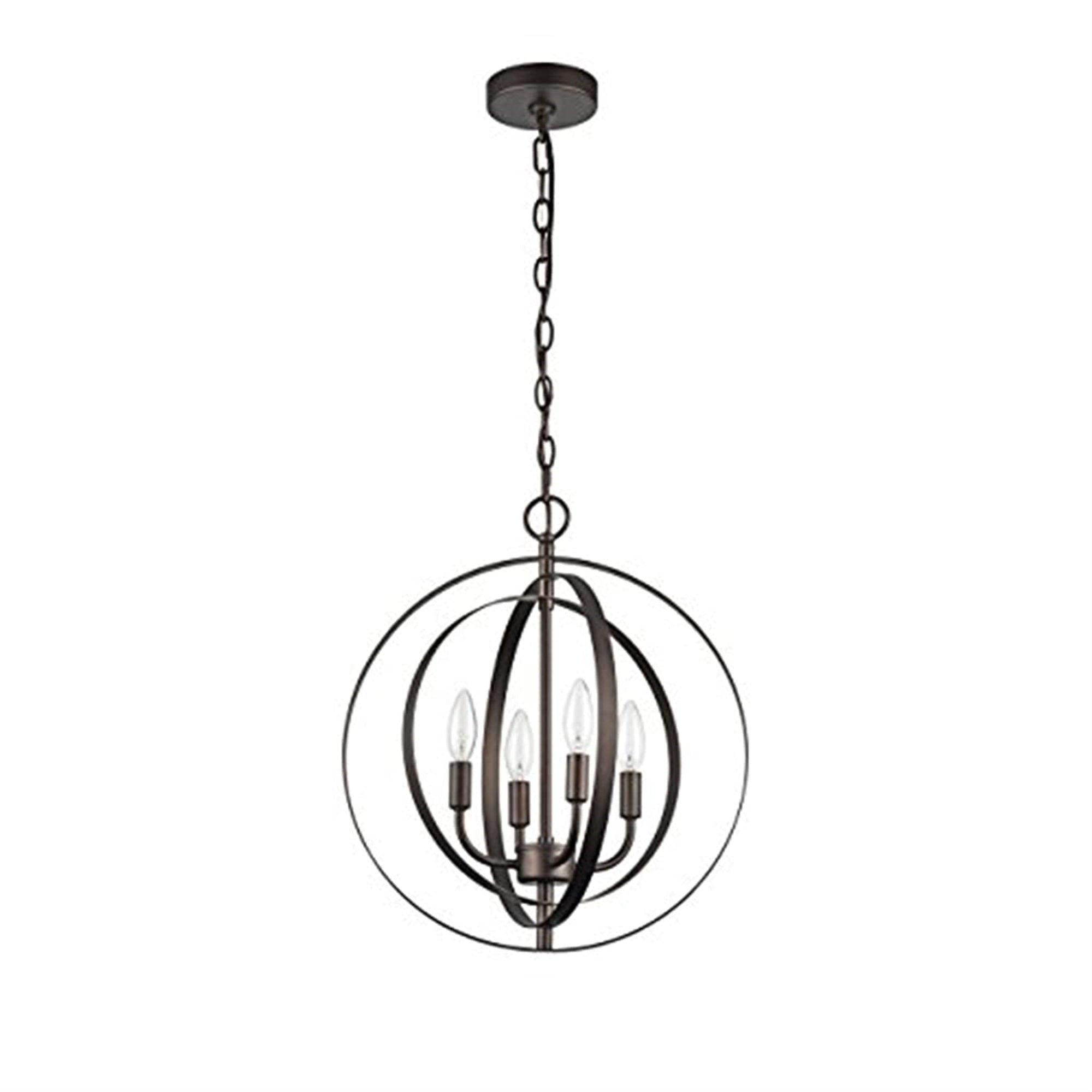 Chloe Pendant Light CH59074RB16-UP4, Steel, One Size, Rubbed Bronze