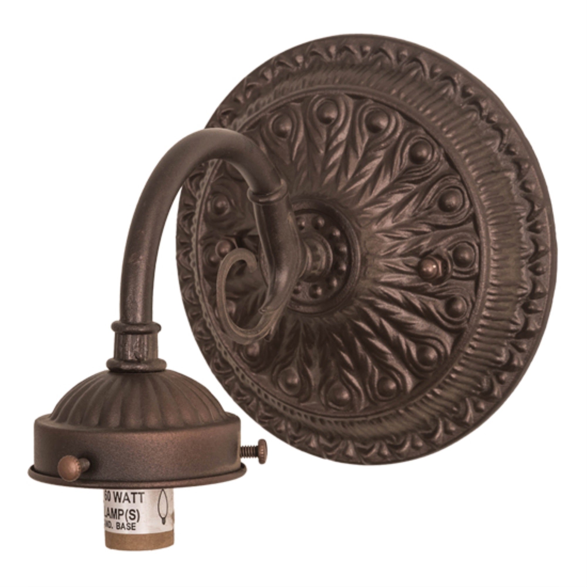5 inch Wide Mahogany Bronze 1 LT Wall Sconce Hardware