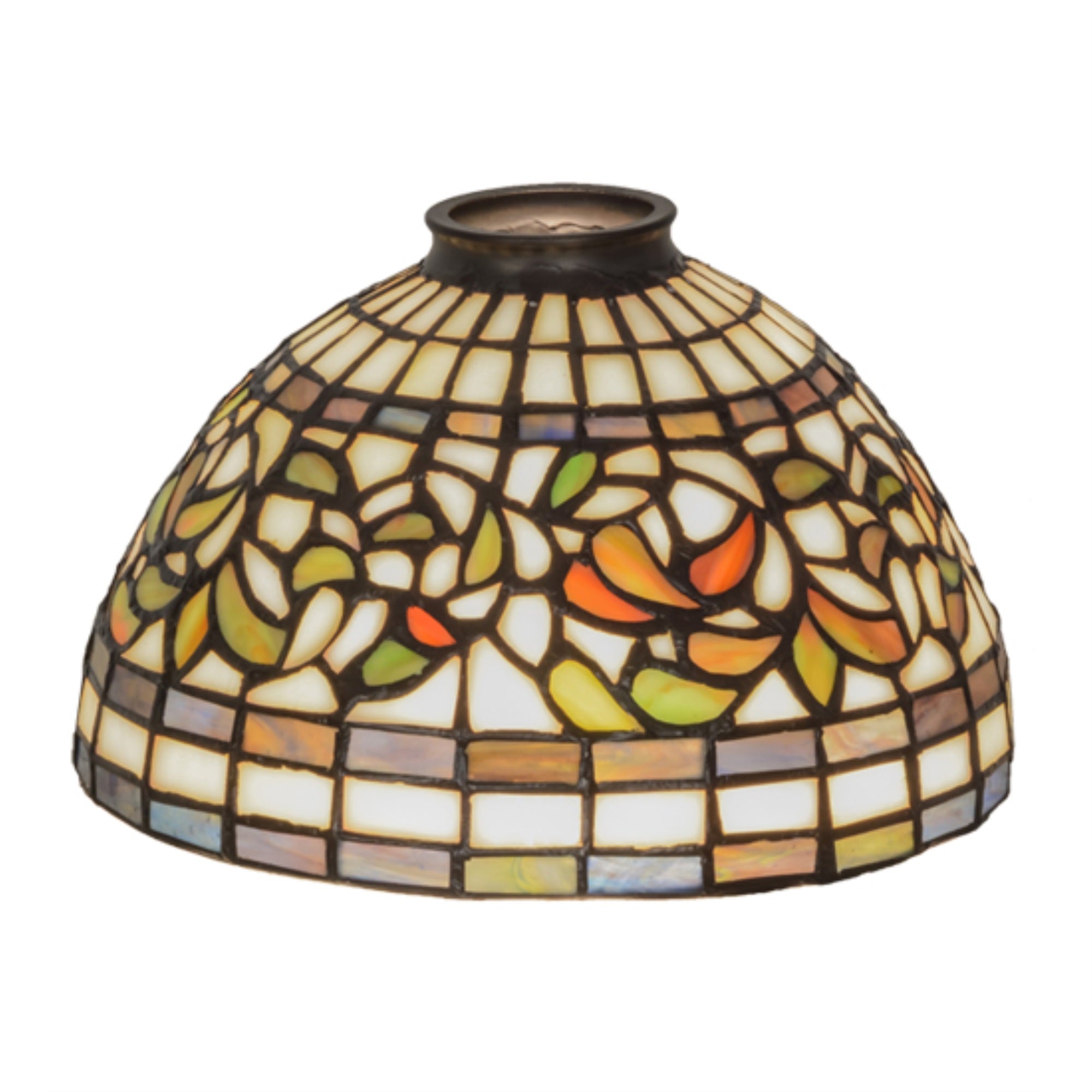 8 inch Wide Tiffany Turning Leaf Shade