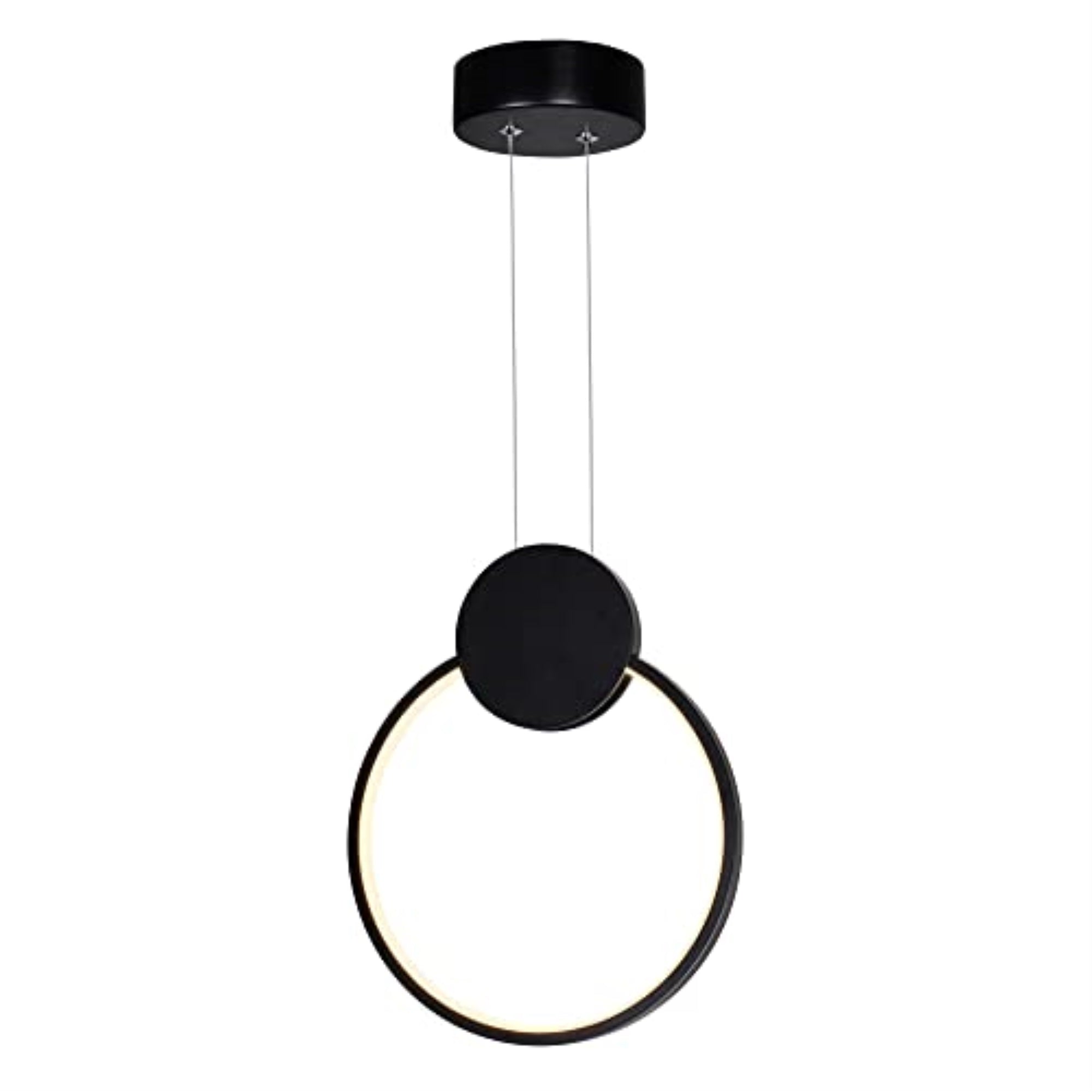 Pulley 10 in LED Black Mini Pendant