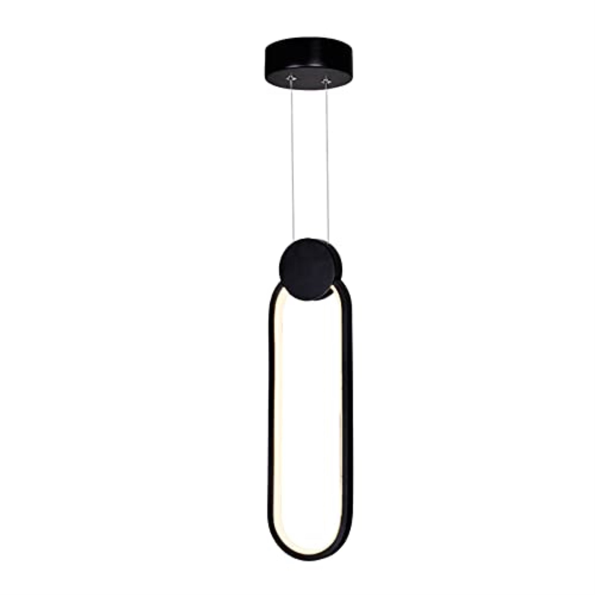 Pulley 4 in LED Black Mini Pendant