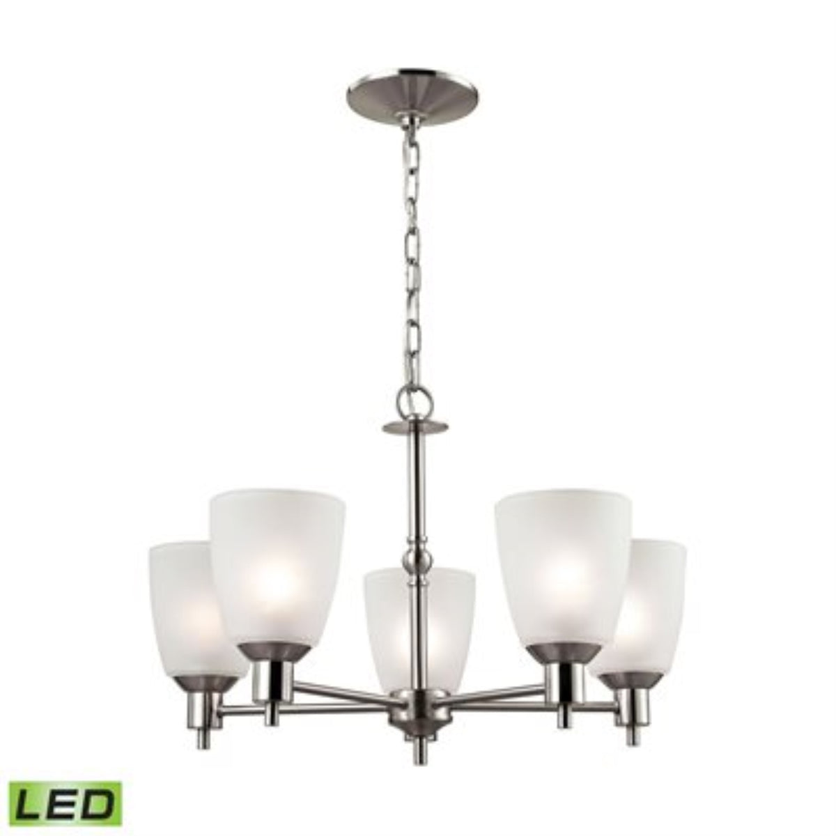 Jackson 5-Light Chandelier in Brushed Nickel