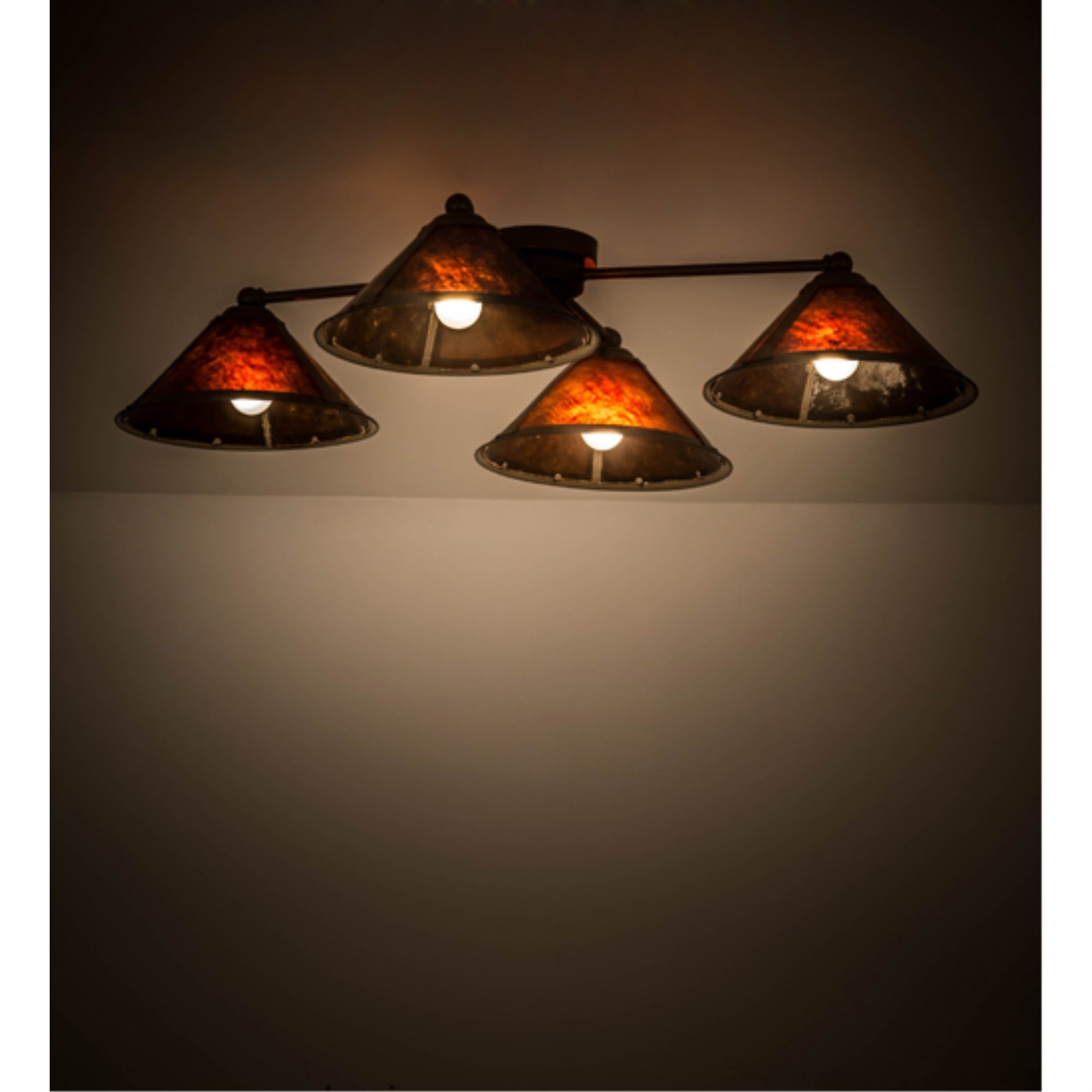 36 inch Long Sutter 4 Light Flushmount
