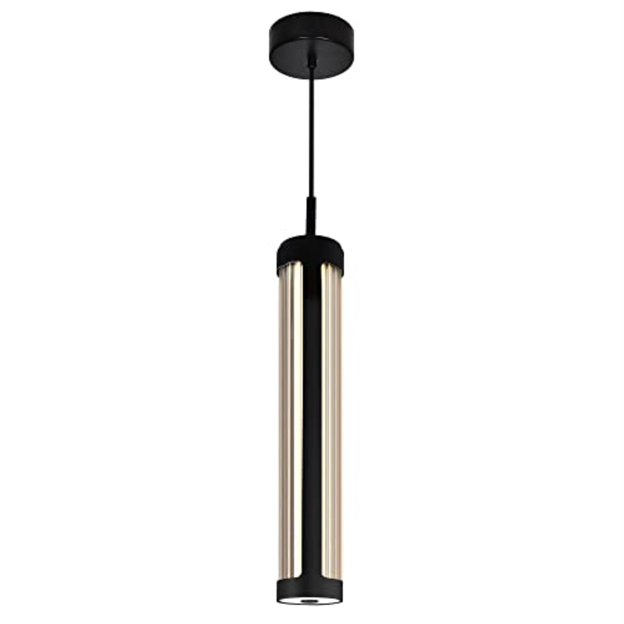 Neva 3 in LED Integrated Black Chandelier