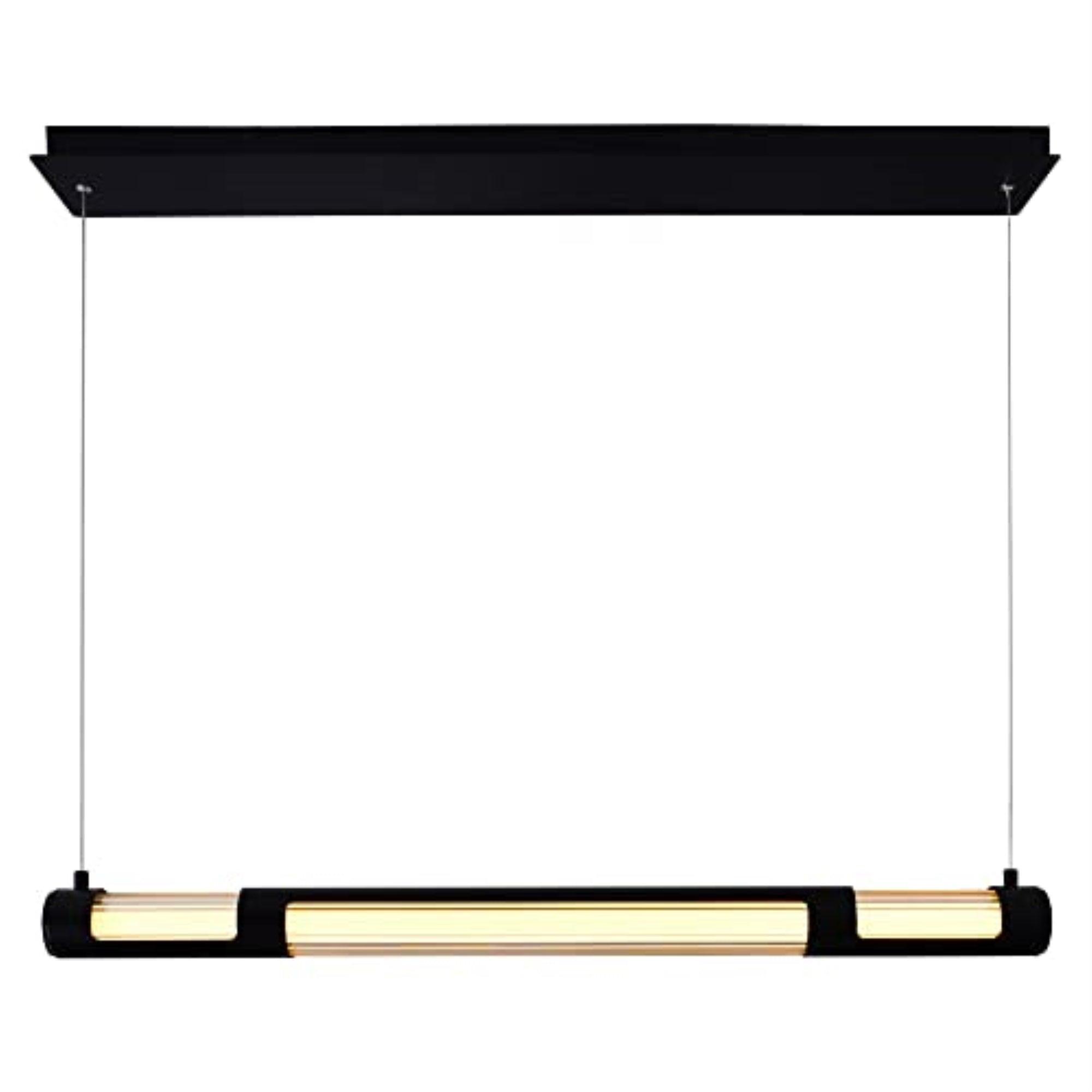 Neva 36 in LED Integrated Black Mini Pendant