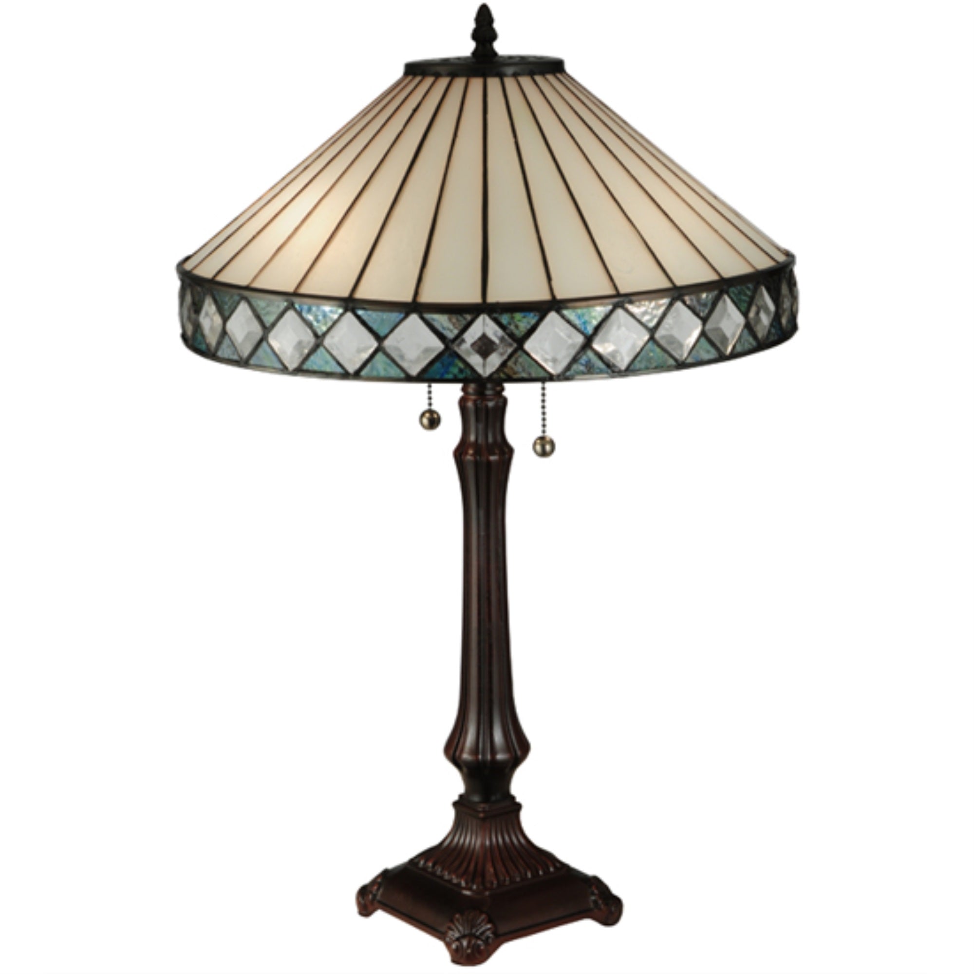 25 inchH Diamondring Table Lamp