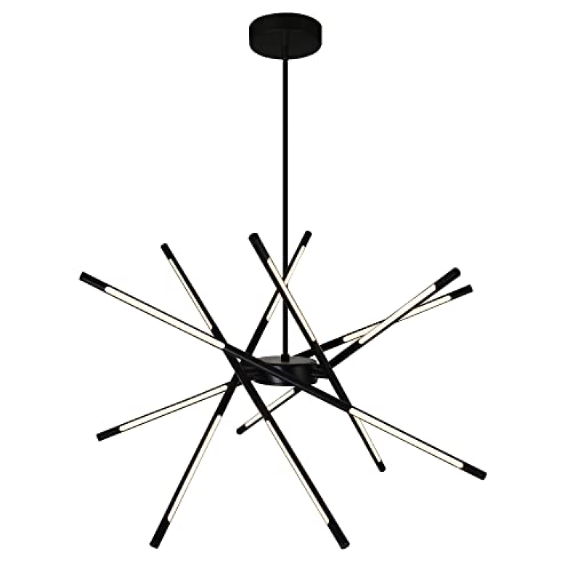 Oskil LED Integrated Chandelier With Black Finish