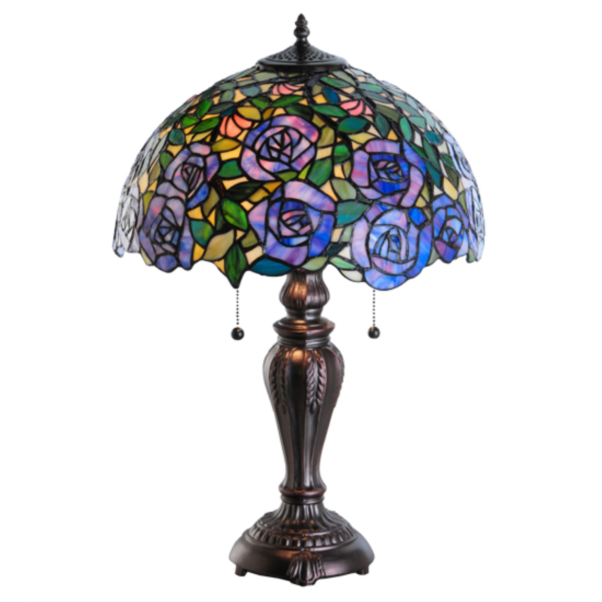 24 inchH Rosebush Table Lamp